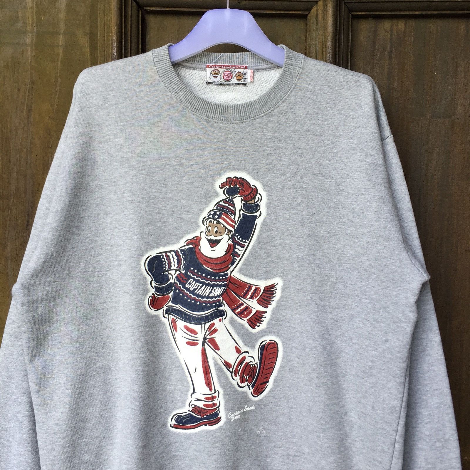 Japanese Brand CAPTAIN SANTA SPORT CLUB sweatshirt Spell Out Big Design Size US M / EU 48-50 / 2 - 2 Thumbnail