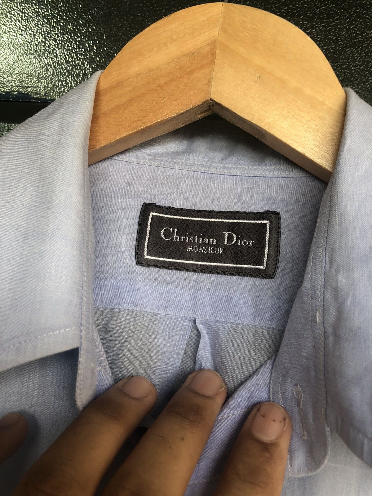 Christian Dior Monsieur Vintage Christian Dior Monsieur Small Logo Button Up Shirt Size US M / EU 48-50 / 2 - 7 Thumbnail