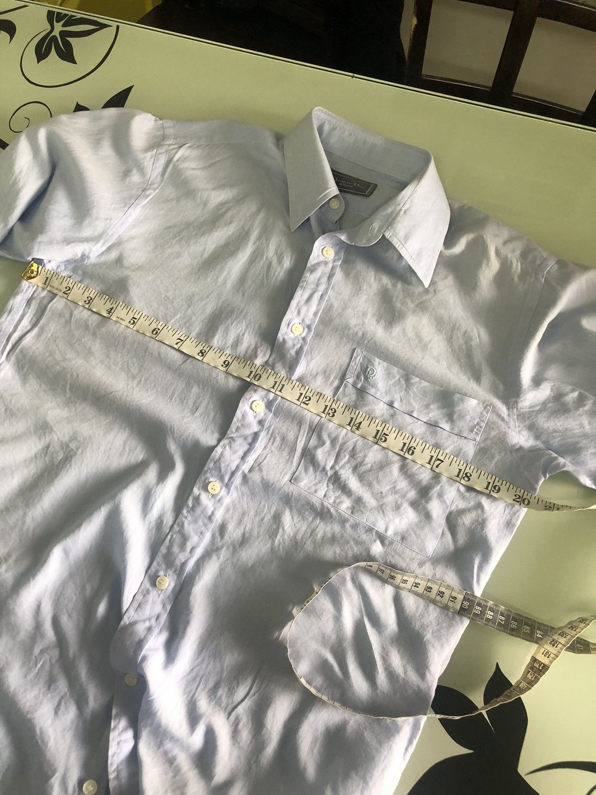 Christian Dior Monsieur Vintage Christian Dior Monsieur Small Logo Button Up Shirt Size US M / EU 48-50 / 2 - 18 Thumbnail