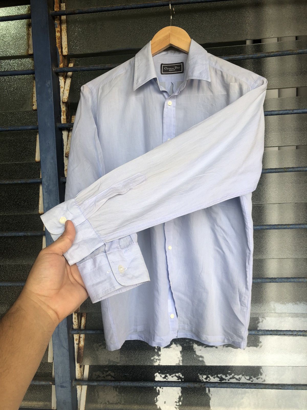 Christian Dior Monsieur Vintage Christian Dior Monsieur Small Logo Button Up Shirt Size US M / EU 48-50 / 2 - 10 Thumbnail