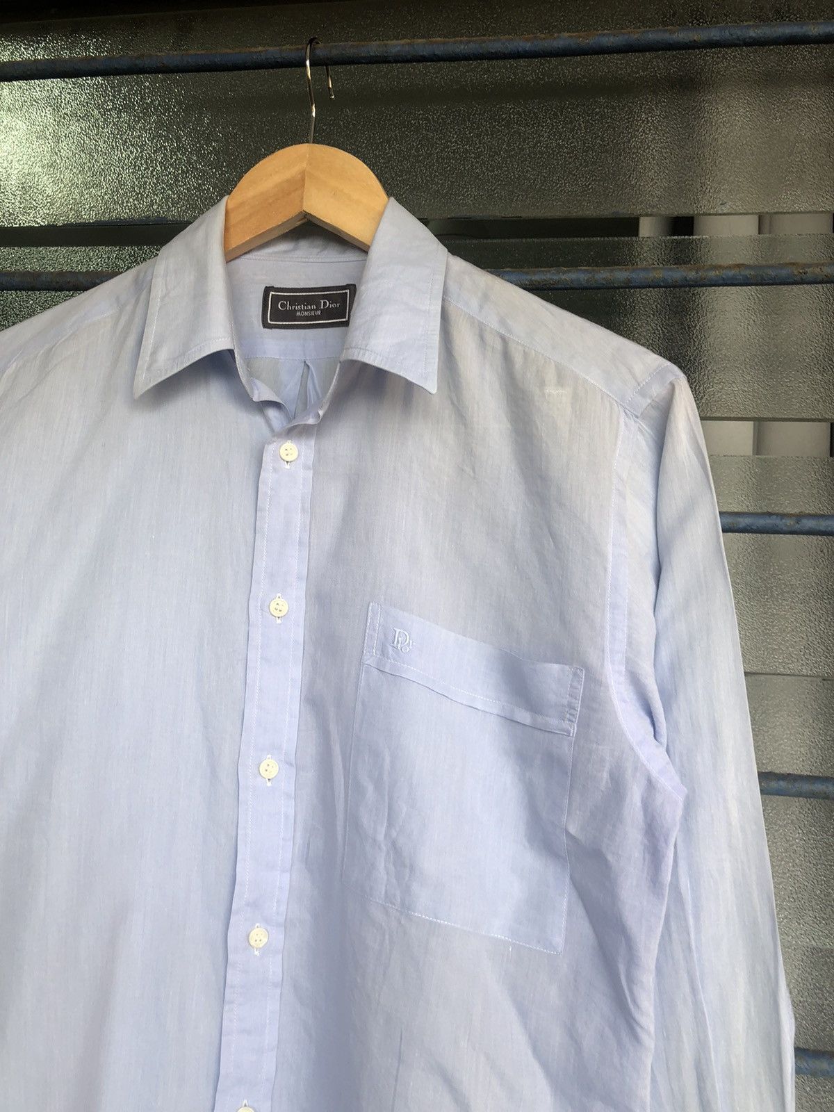 Christian Dior Monsieur Vintage Christian Dior Monsieur Small Logo Button Up Shirt Size US M / EU 48-50 / 2 - 5 Thumbnail