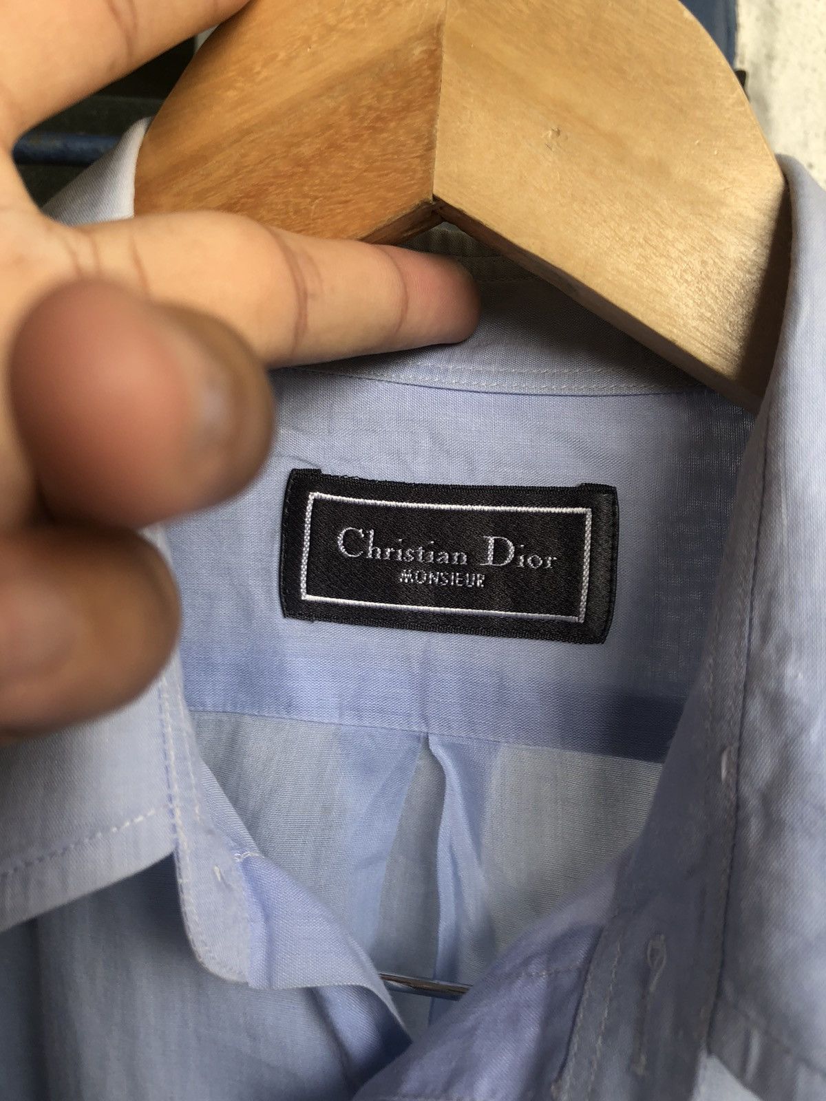 Christian Dior Monsieur Vintage Christian Dior Monsieur Small Logo Button Up Shirt Size US M / EU 48-50 / 2 - 15 Thumbnail