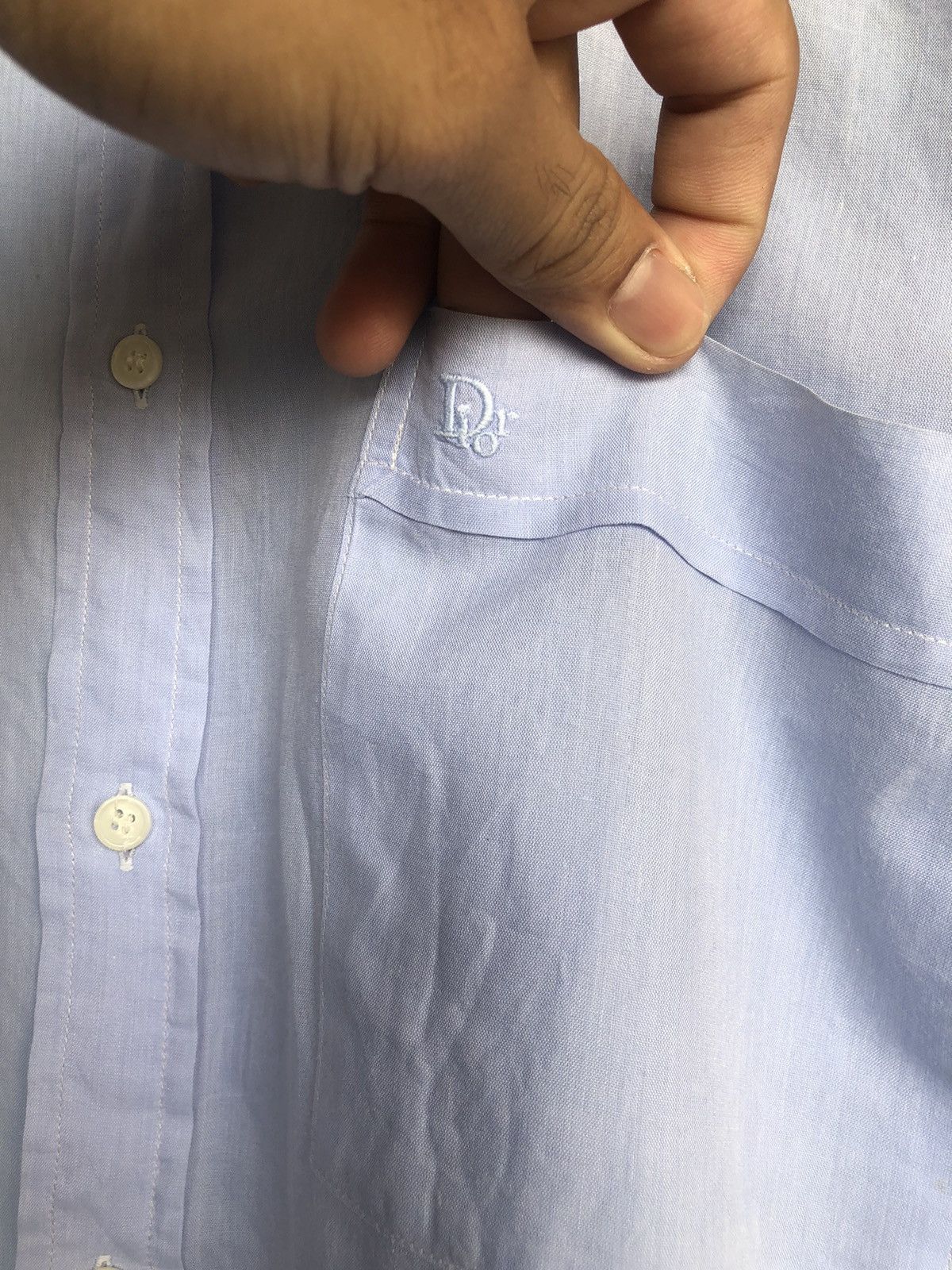 Christian Dior Monsieur Vintage Christian Dior Monsieur Small Logo Button Up Shirt Size US M / EU 48-50 / 2 - 6 Thumbnail