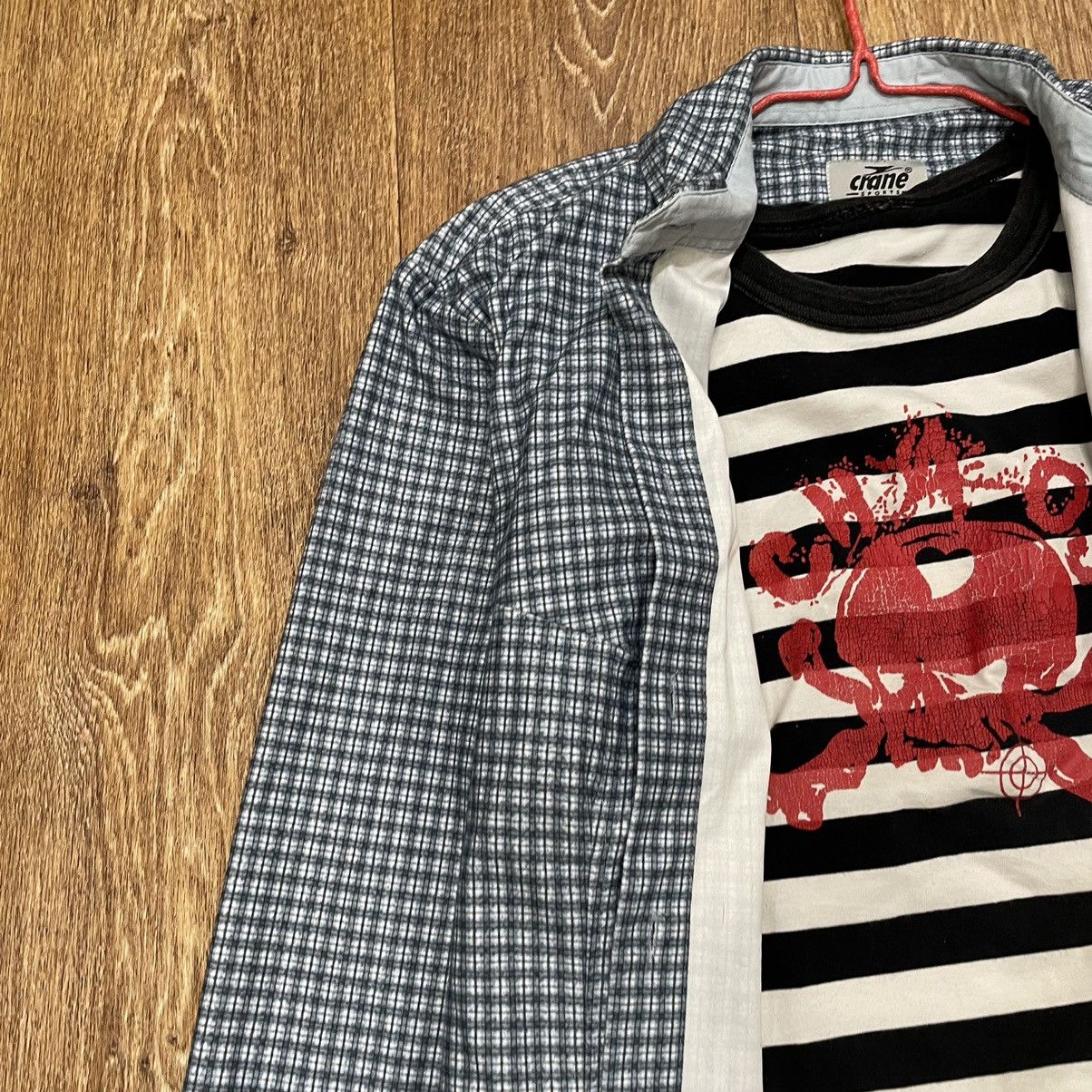 Vintage Vintage 90s Checkered Shirt Oversized Grunge Workwear Logo L Size US L / EU 52-54 / 3 - 5 Thumbnail