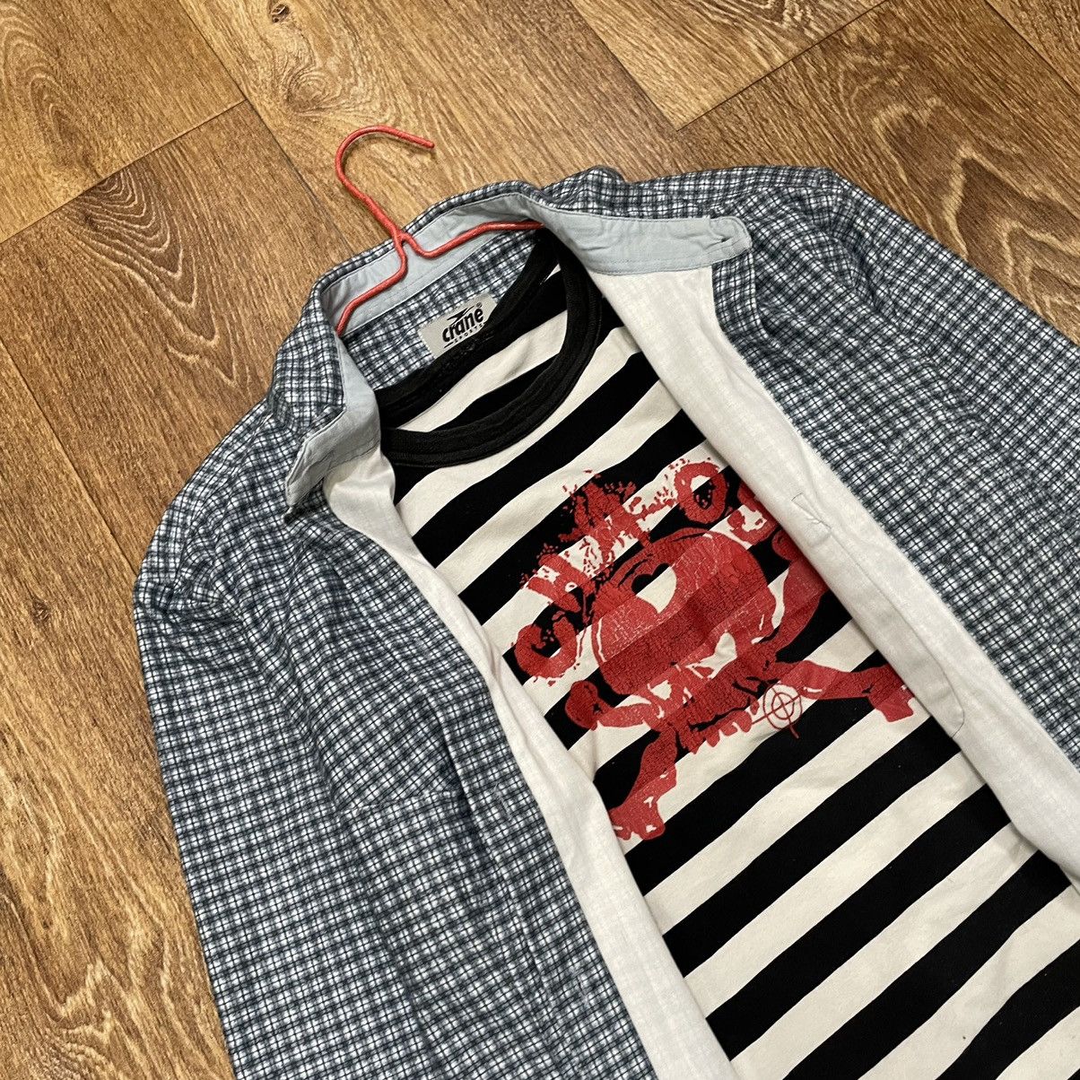 Vintage Vintage 90s Checkered Shirt Oversized Grunge Workwear Logo L Size US L / EU 52-54 / 3 - 2 Thumbnail
