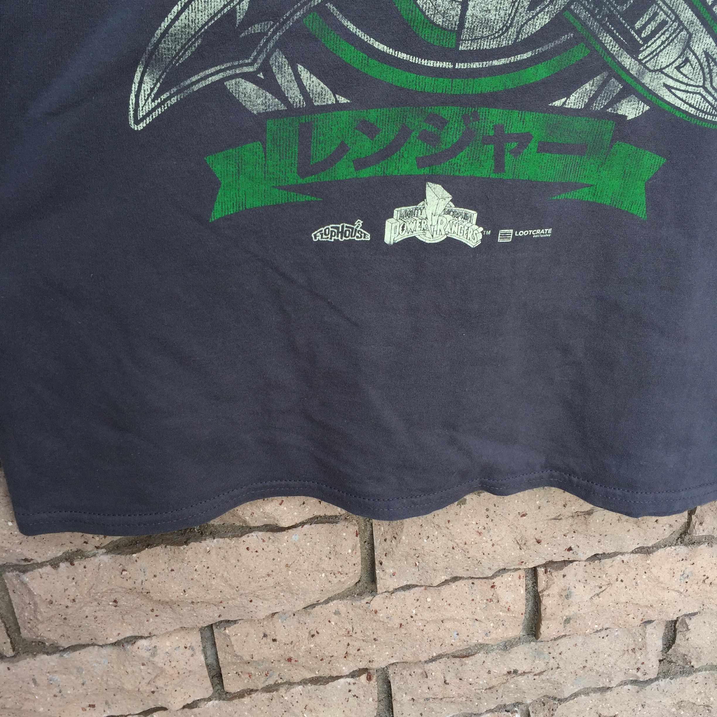 Japanese Brand POWER RANGERS t shirt spell out big design..green and white Size US M / EU 48-50 / 2 - 6 Thumbnail