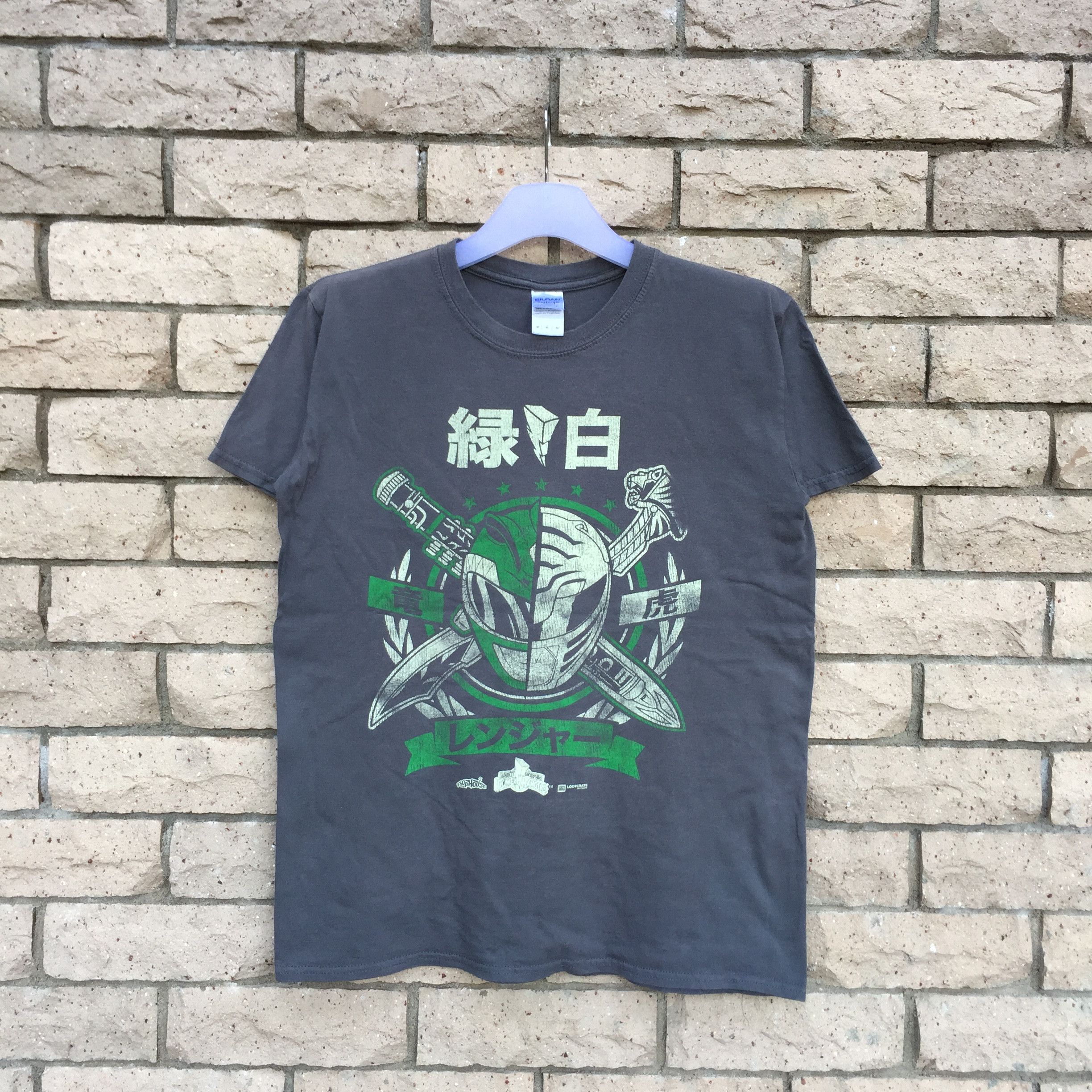 Japanese Brand POWER RANGERS t shirt spell out big design..green and white Size US M / EU 48-50 / 2 - 1 Thumbnail