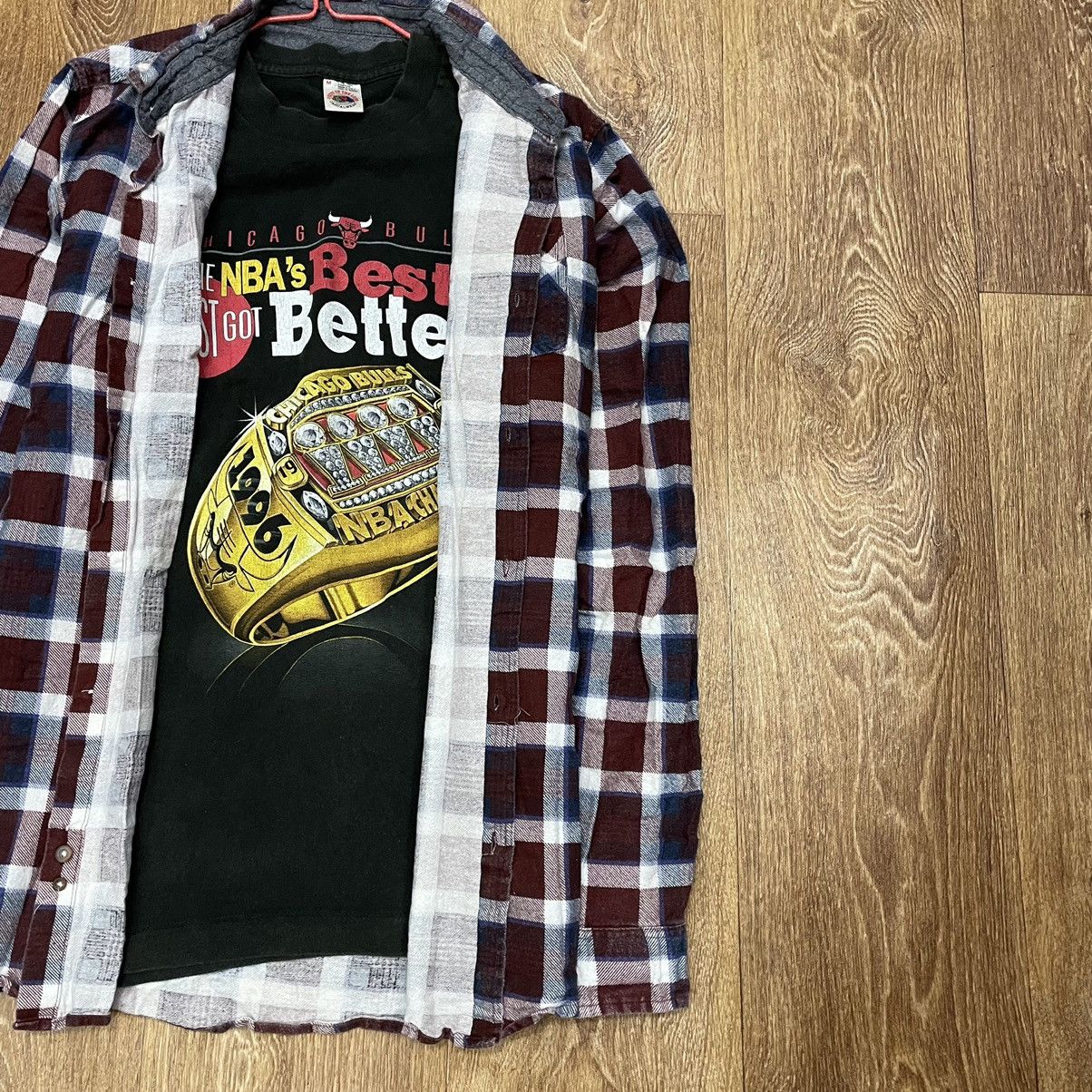 Flannel Vintage Flannel Checkered Shirt Travis Style Size US XXL / EU 58 / 5 - 2 Thumbnail
