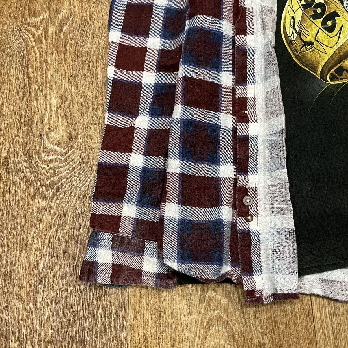 Flannel Vintage Flannel Checkered Shirt Travis Style Size US XXL / EU 58 / 5 - 3 Thumbnail