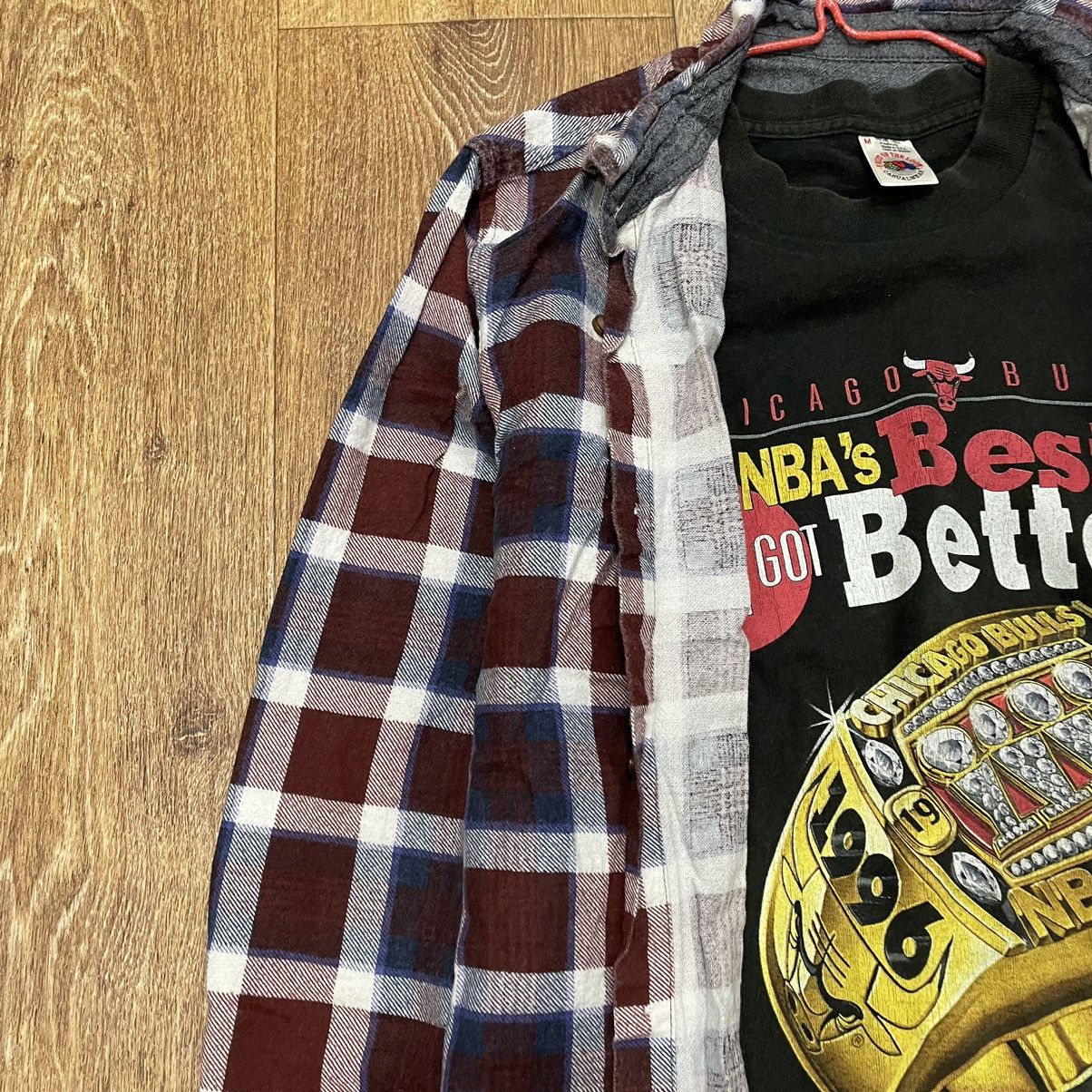 Flannel Vintage Flannel Checkered Shirt Travis Style Size US XXL / EU 58 / 5 - 4 Thumbnail
