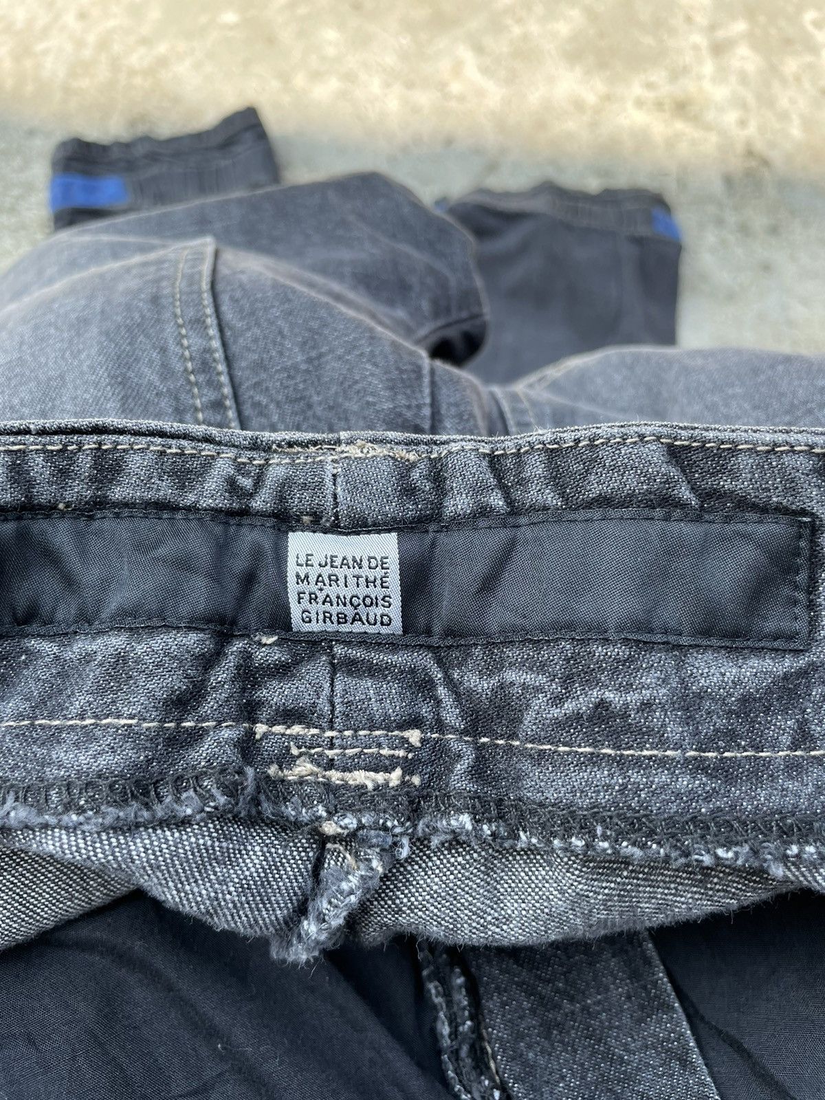 Marithe + Francois Girbaud Marithe Francois Girbaud Velcro Straps Cargo Denim Pants Size US 34 / EU 50 - 16 Thumbnail