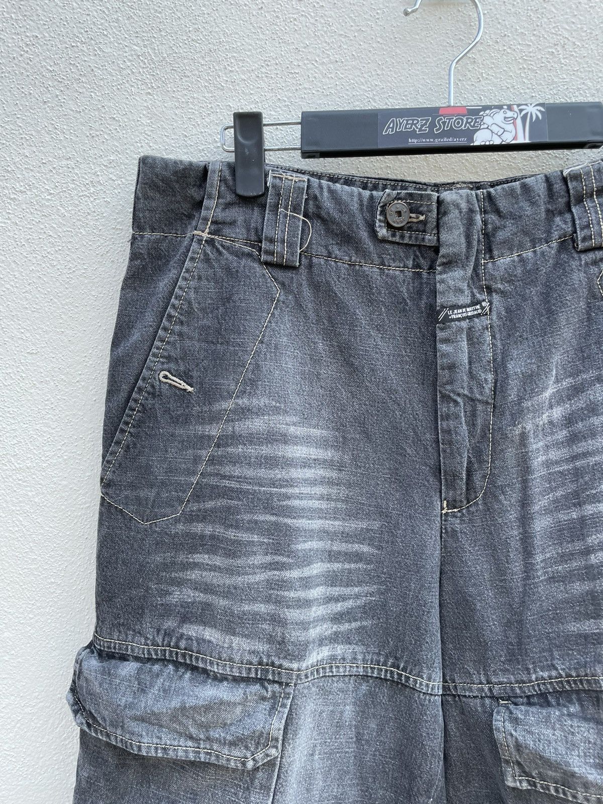Marithe + Francois Girbaud Marithe Francois Girbaud Velcro Straps Cargo Denim Pants Size US 34 / EU 50 - 3 Thumbnail