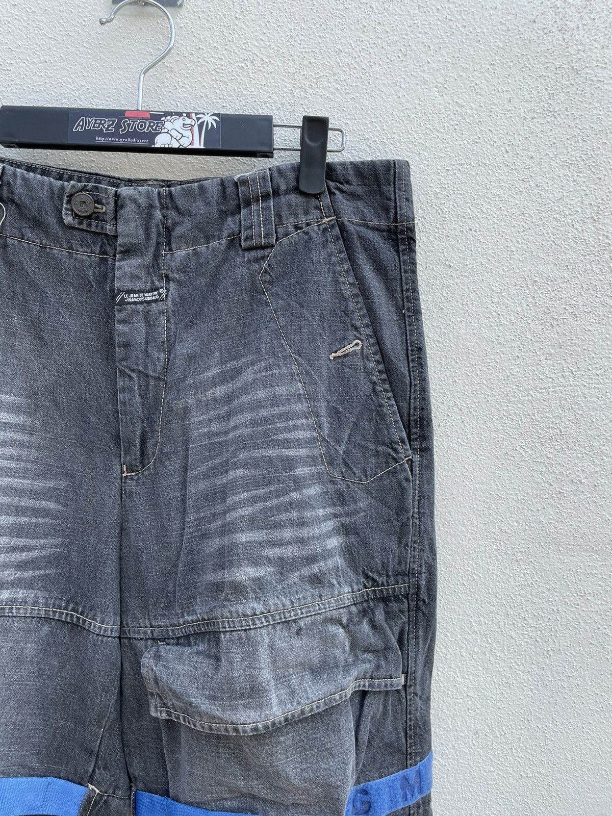 Marithe + Francois Girbaud Marithe Francois Girbaud Velcro Straps Cargo Denim Pants Size US 34 / EU 50 - 2 Thumbnail