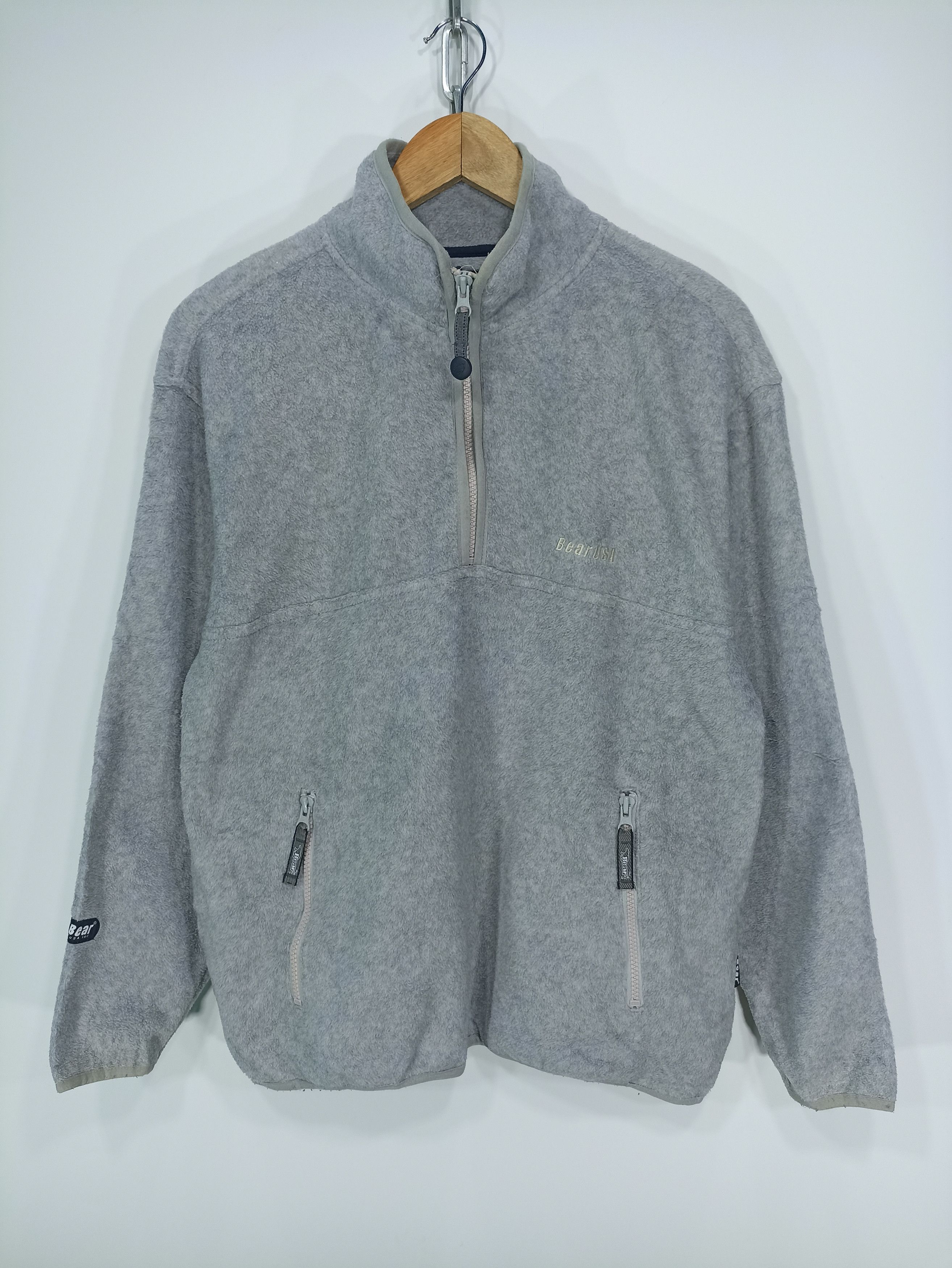 Japanese Brand × Vintage Bear usa fleece half zipper Size US M / EU 48-50 / 2 - 1 Thumbnail