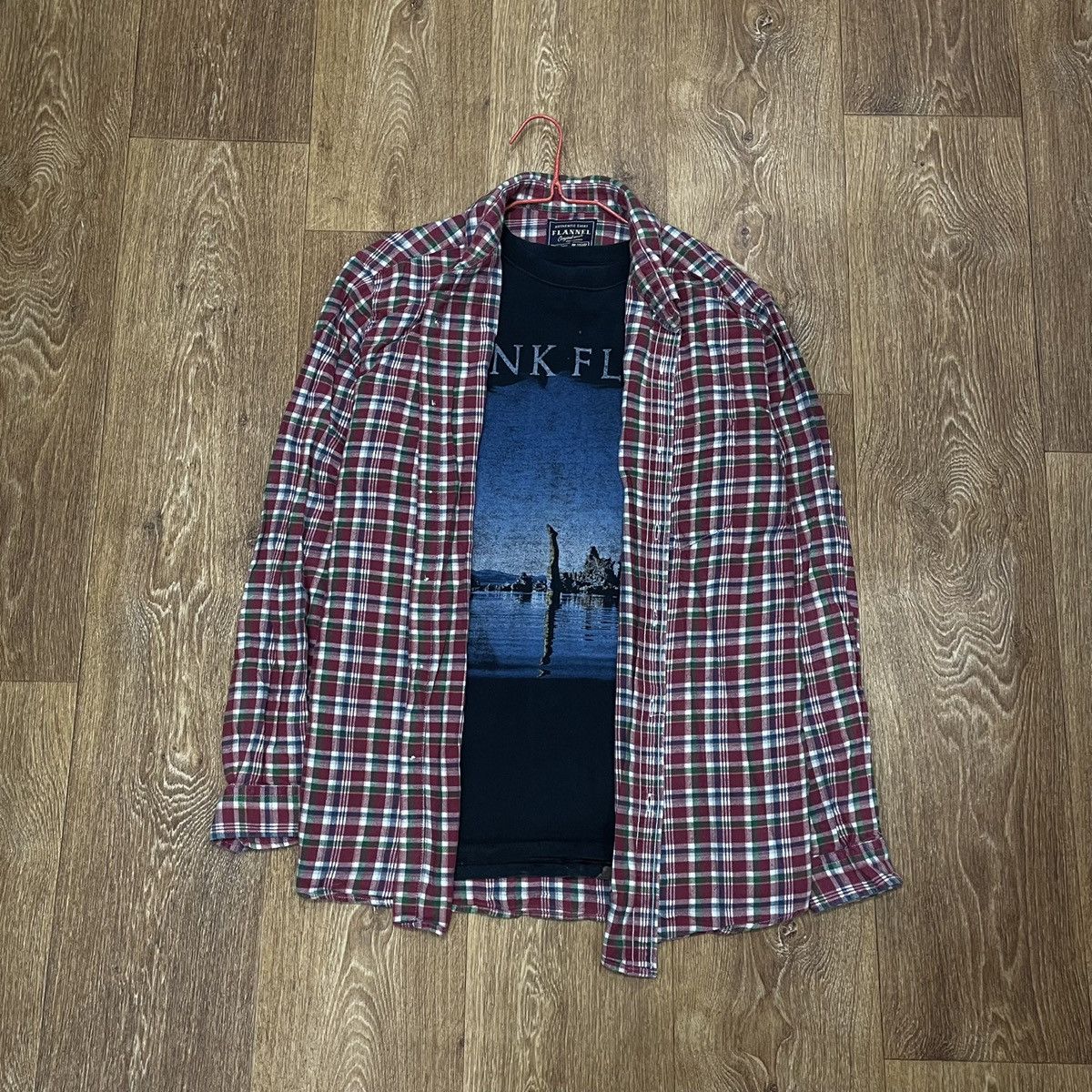 Flannel Vintage Flannel Shirt Travis Scott Style Streetwear Hype Size US XL / EU 56 / 4 - 1 Thumbnail
