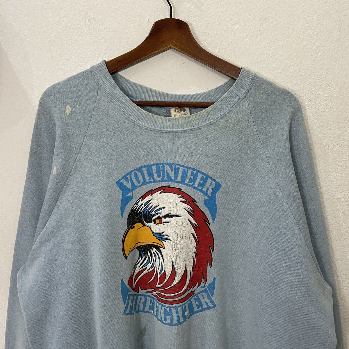 Vintage Vintage 90s Firefighter Big Logo Sweatshirt Size US XL / EU 56 / 4 - 4 Thumbnail