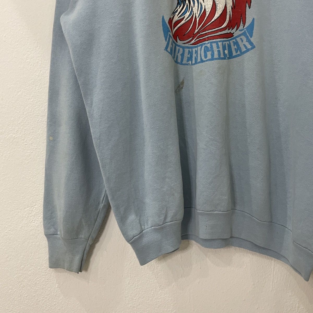 Vintage Vintage 90s Firefighter Big Logo Sweatshirt Size US XL / EU 56 / 4 - 3 Thumbnail
