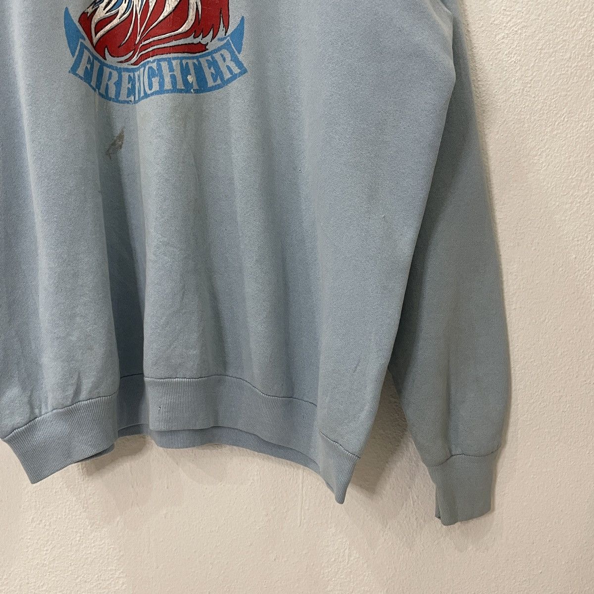 Vintage Vintage 90s Firefighter Big Logo Sweatshirt Size US XL / EU 56 / 4 - 2 Thumbnail