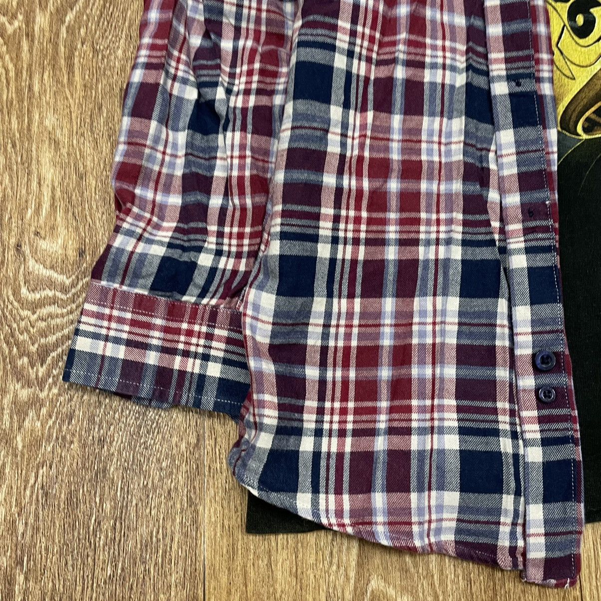 Vintage Vintage 90s Checkered Shirt Grunge Streetwear Bleached M Size US M / EU 48-50 / 2 - 3 Thumbnail