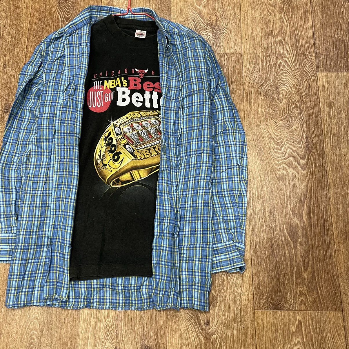 Vintage Vintage Y2K Checkered Shirt Oversized Streetwear Grunge M Size US M / EU 48-50 / 2 - 2 Thumbnail