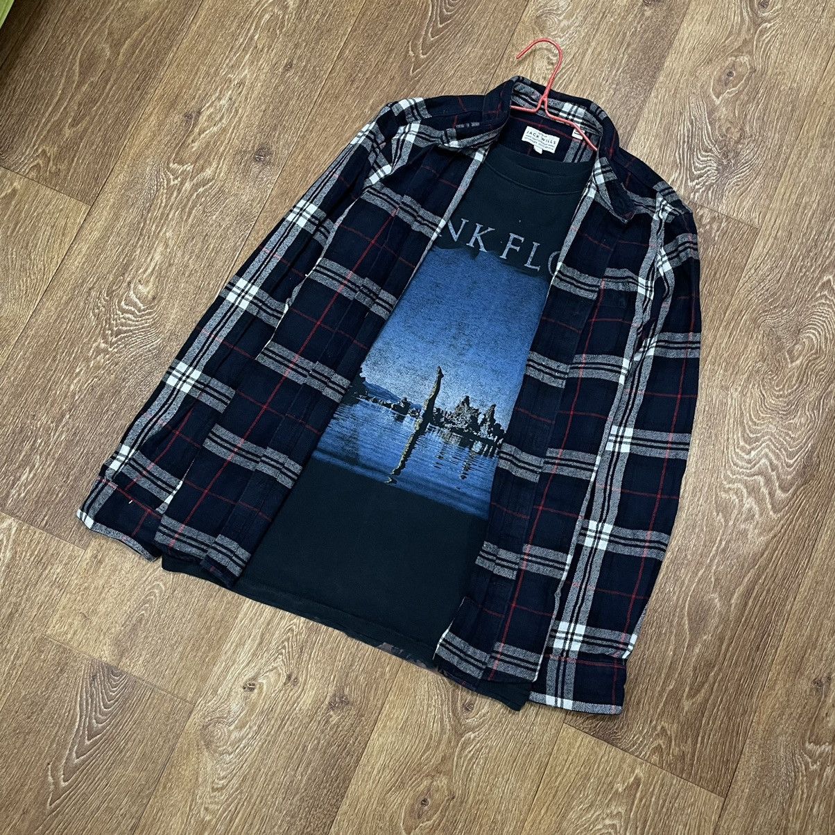 Vintage Vintage 90s Faded Black Plaid Shirt Grunge Oversized Logo M Size US M / EU 48-50 / 2 - 3 Thumbnail