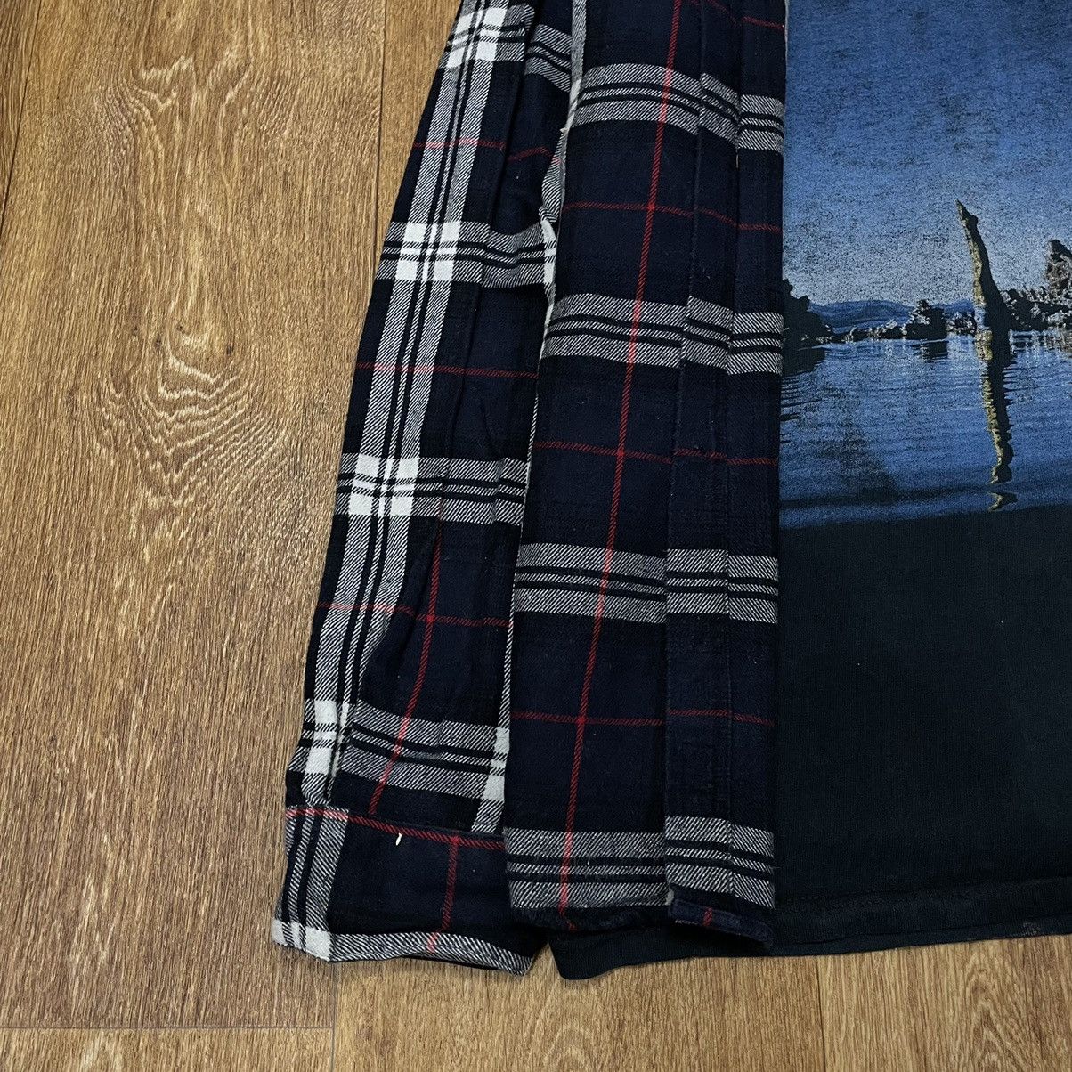 Vintage Vintage 90s Faded Black Plaid Shirt Grunge Oversized Logo M Size US M / EU 48-50 / 2 - 5 Thumbnail