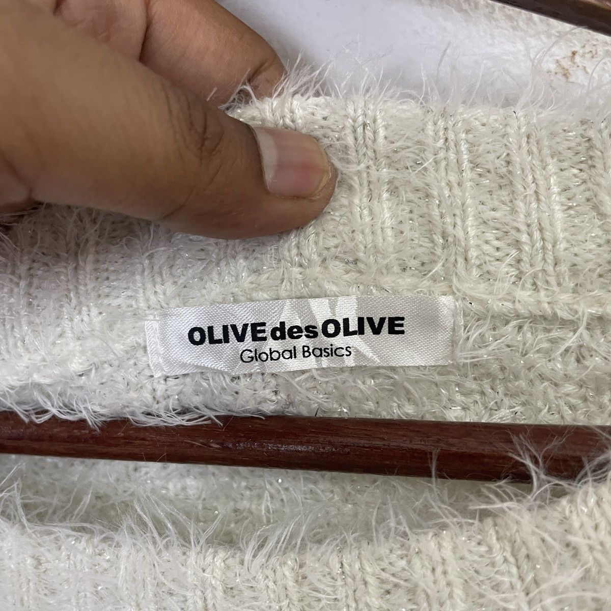 Aran Isles Knitwear Vintage Olive Des Olive Mohair Crewneck Knitwear Size US S / EU 44-46 / 1 - 5 Thumbnail