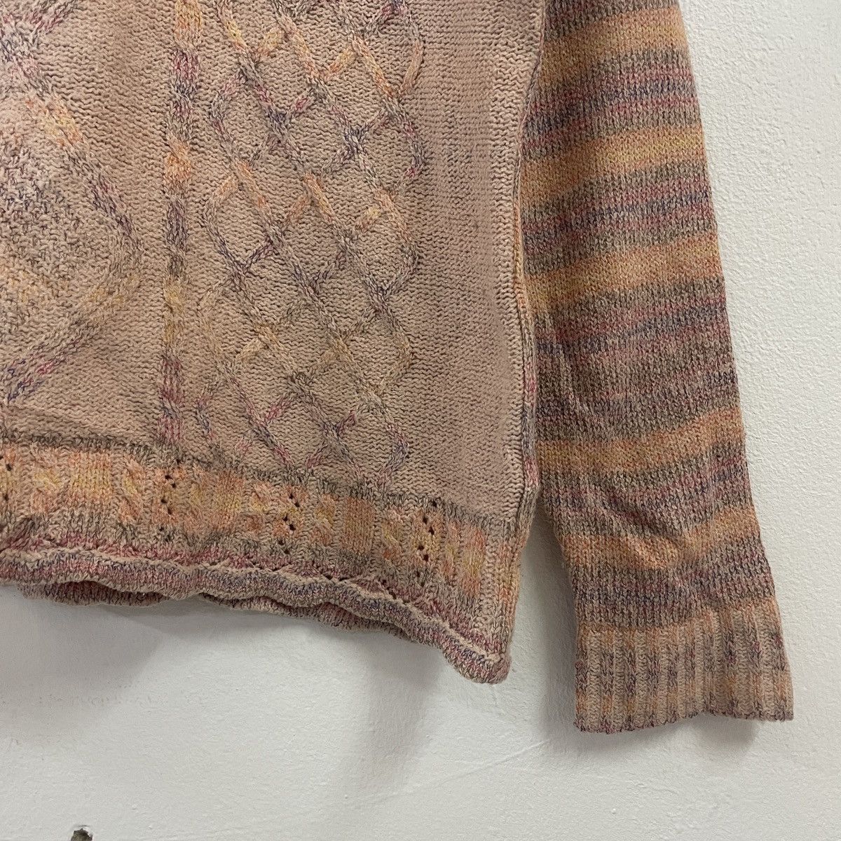 Aran Isles Knitwear × Japanese Brand Vintage Izumiotsu Sughara Crewneck Knitwear Size US S / EU 44-46 / 1 - 2 Thumbnail