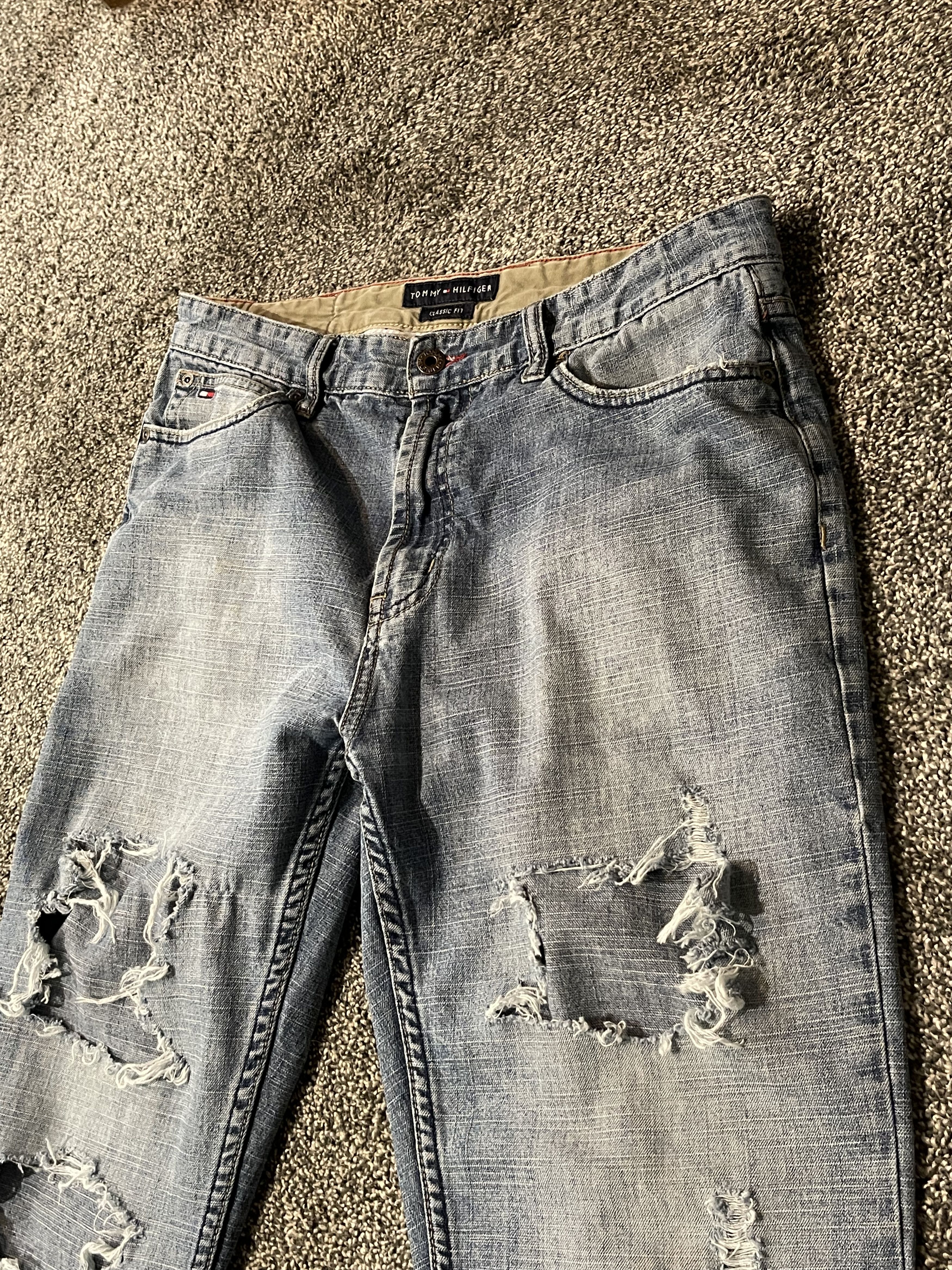 Tommy Hilfiger × Vintage Vintage Distressed Tommy Hilfiger Denim 32 x 30 Size US 32 / EU 48 - 5 Thumbnail