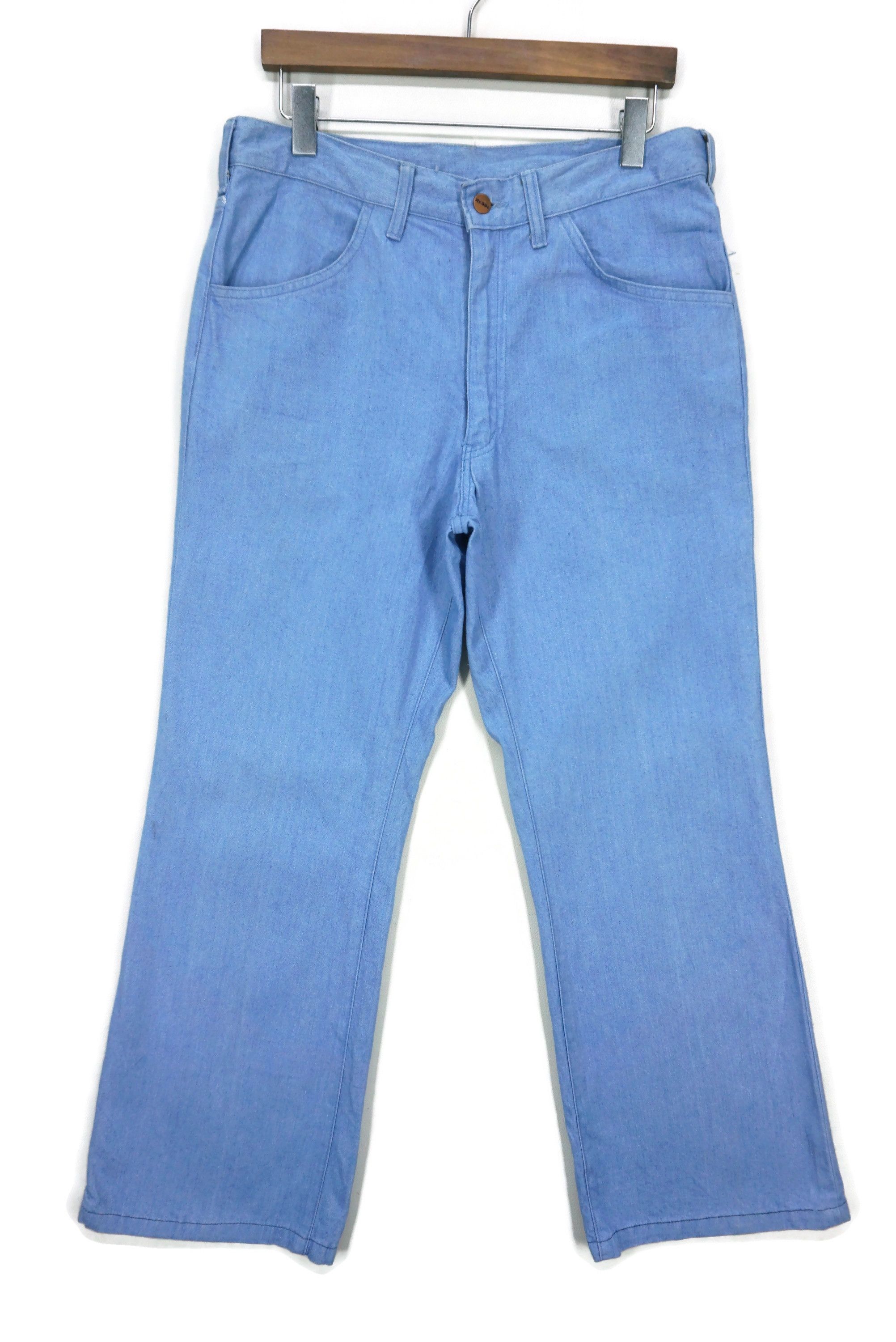 image of Edwin x Rodeo 80's Mr 50Cent Vintage Flare Jeans Wide Leg Bootcut Pants in Blue, Men's (Size 33)