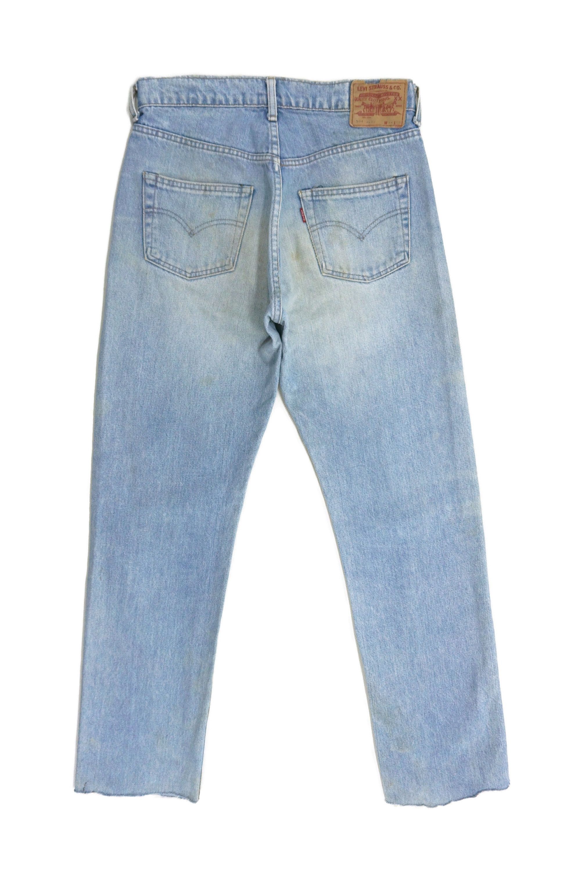 image of Levis x Rodeo High Rise Relaxed Jeans 90's 504 Denim Talon Zipper in Blue, Men's (Size 31)