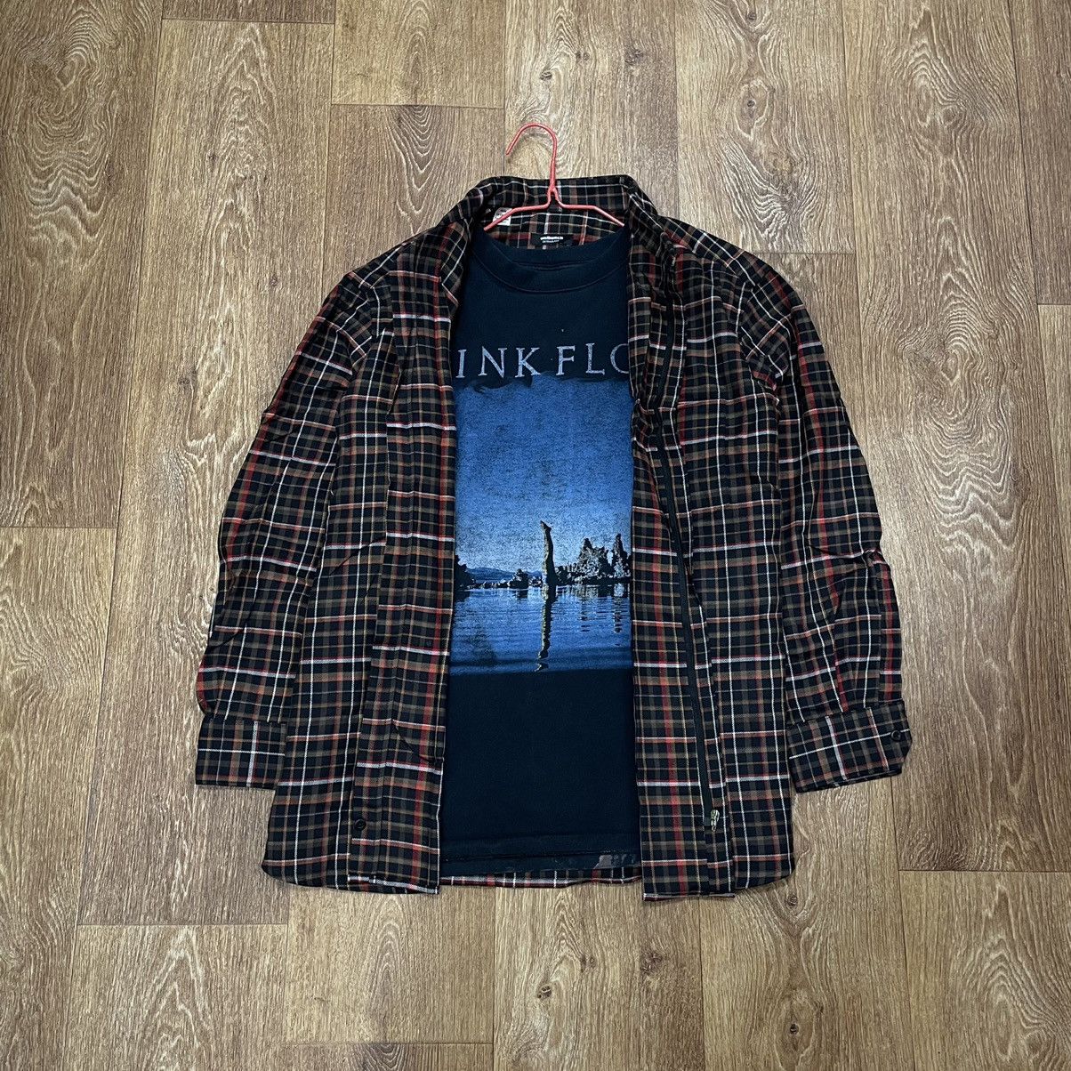 Vintage Vintage 90s Faded Plaid Shirt Grunge Workwear Cropped XL Size US XL / EU 56 / 4 - 2 Thumbnail