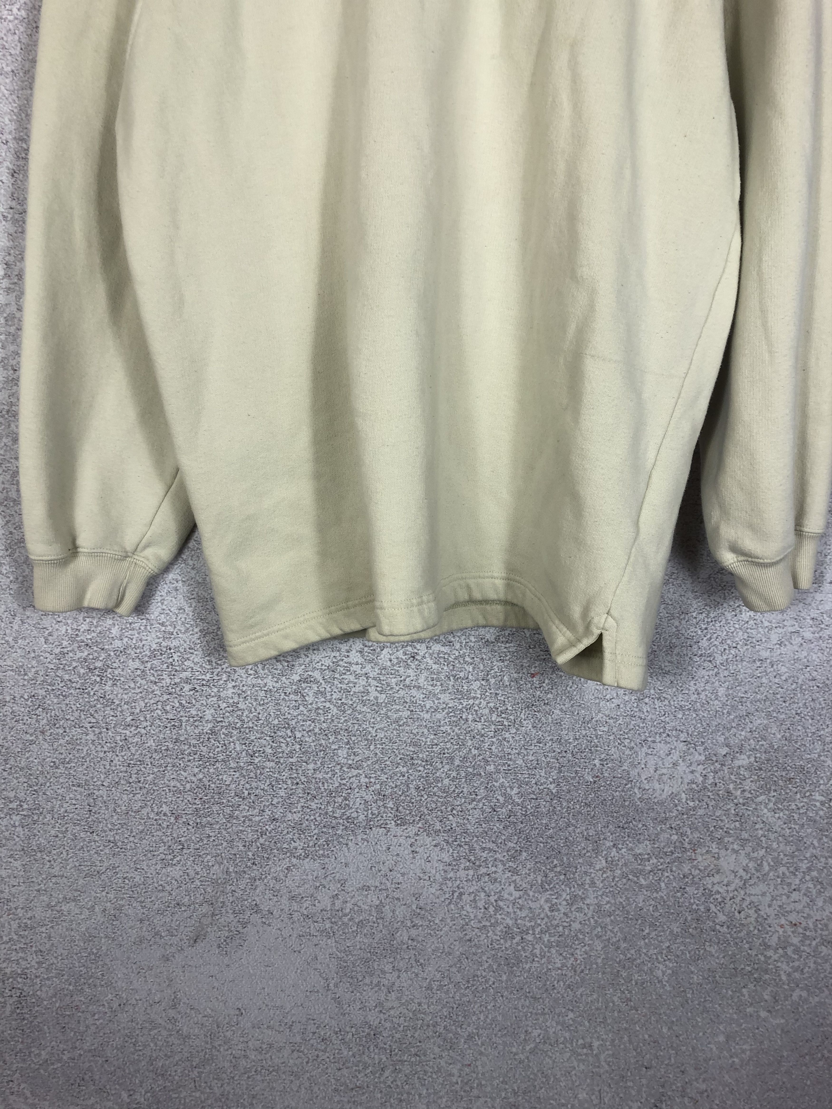 Nike Vintage Nike Small Swoosh 1/3 Zip Beige Sweatshirt Size US M / EU 48-50 / 2 - 3 Thumbnail