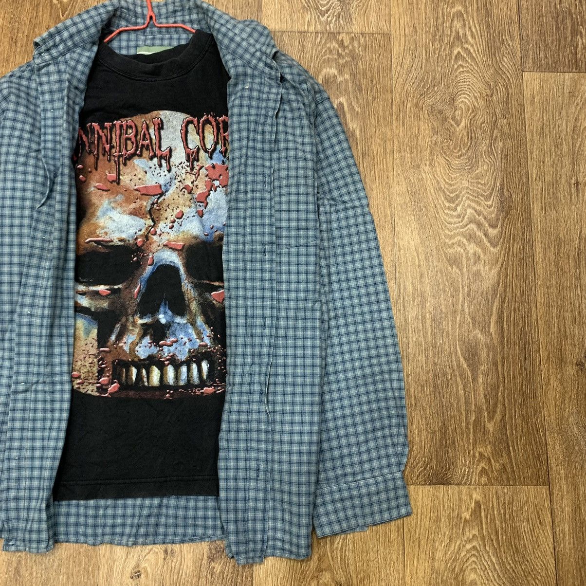 Vintage Vintage 90s Checkered Shirt Oversized Grunge Skate Faded XL Size US XL / EU 56 / 4 - 3 Thumbnail