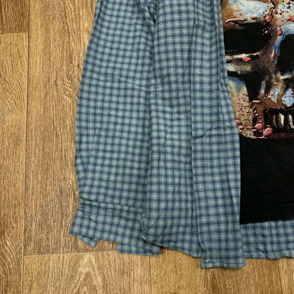 Vintage Vintage 90s Checkered Shirt Oversized Grunge Skate Faded XL Size US XL / EU 56 / 4 - 4 Thumbnail