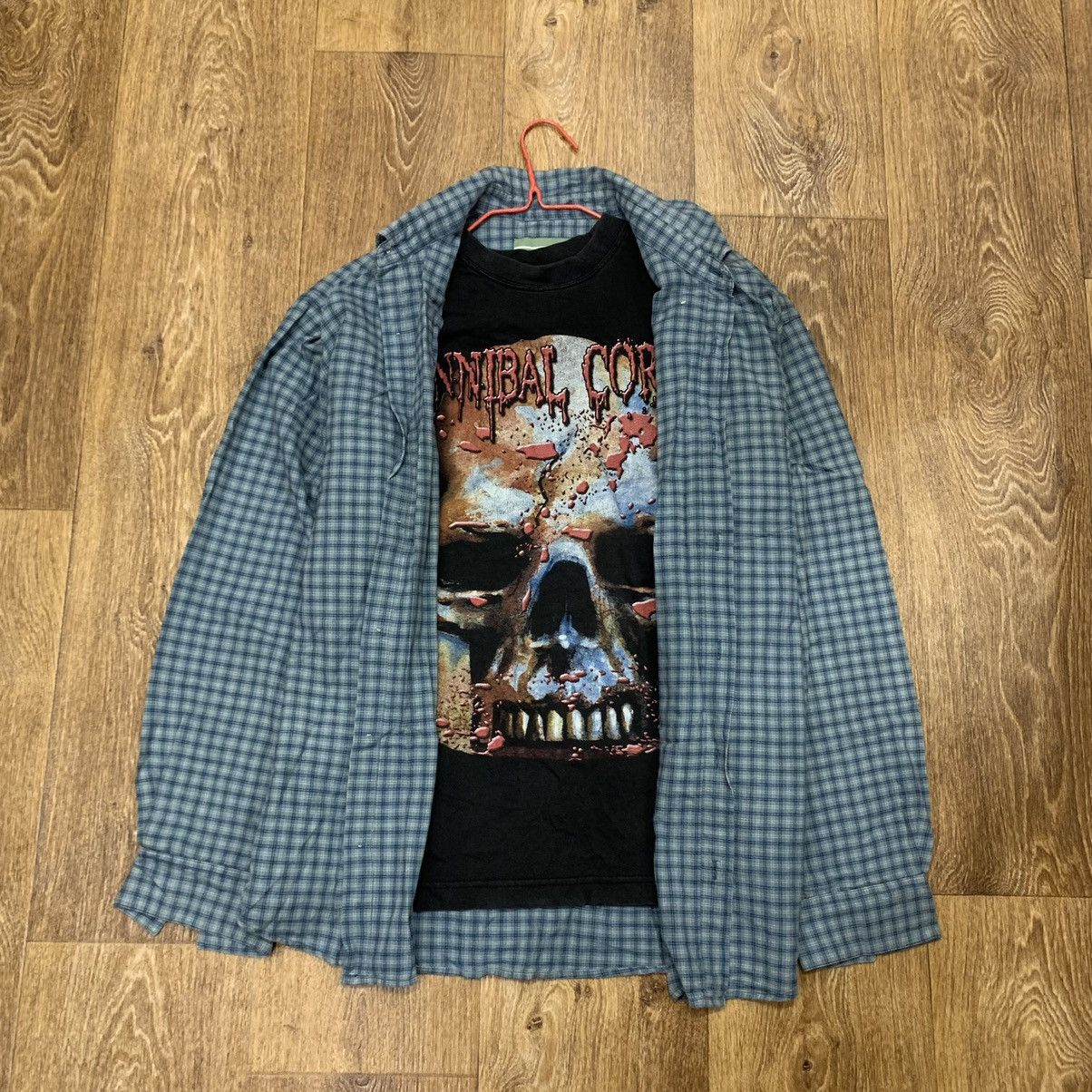 Vintage Vintage 90s Checkered Shirt Oversized Grunge Skate Faded XL Size US XL / EU 56 / 4 - 2 Thumbnail