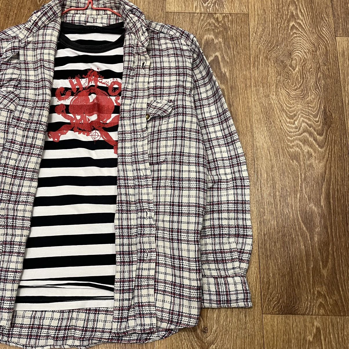 Vintage Vintage Y2K Oversized Graphic Checkered Shirt Grunge XL Size US XL / EU 56 / 4 - 3 Thumbnail