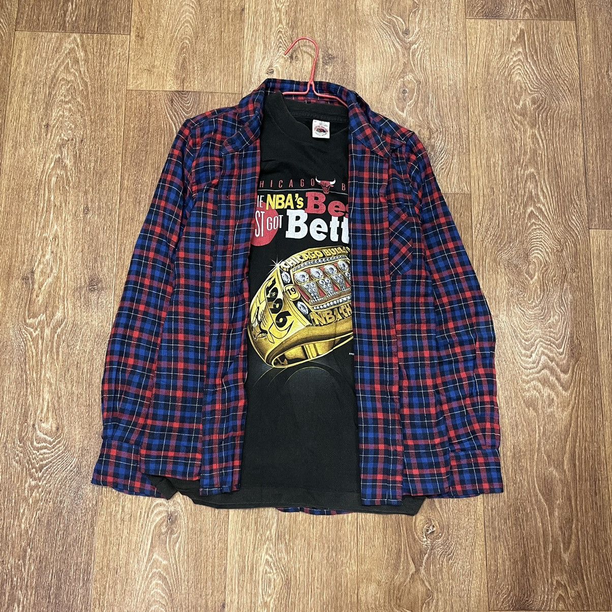 Flannel Vintage Flannel Checkered Shirt Travis Style Size US L / EU 52-54 / 3 - 1 Thumbnail