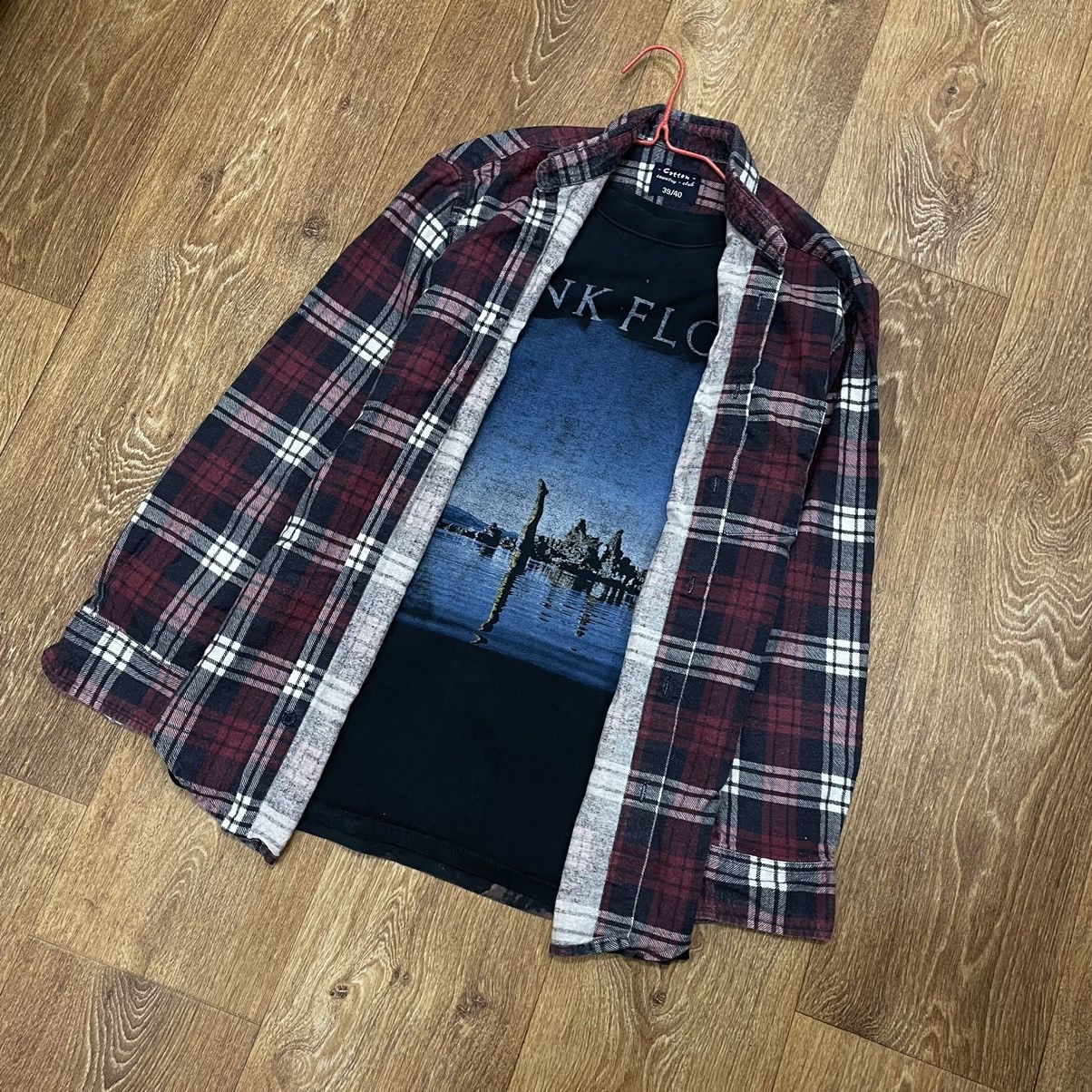 Flannel Vintage Flannel Shirt Travis Scott Style Streetwear Hype Size US M / EU 48-50 / 2 - 2 Thumbnail