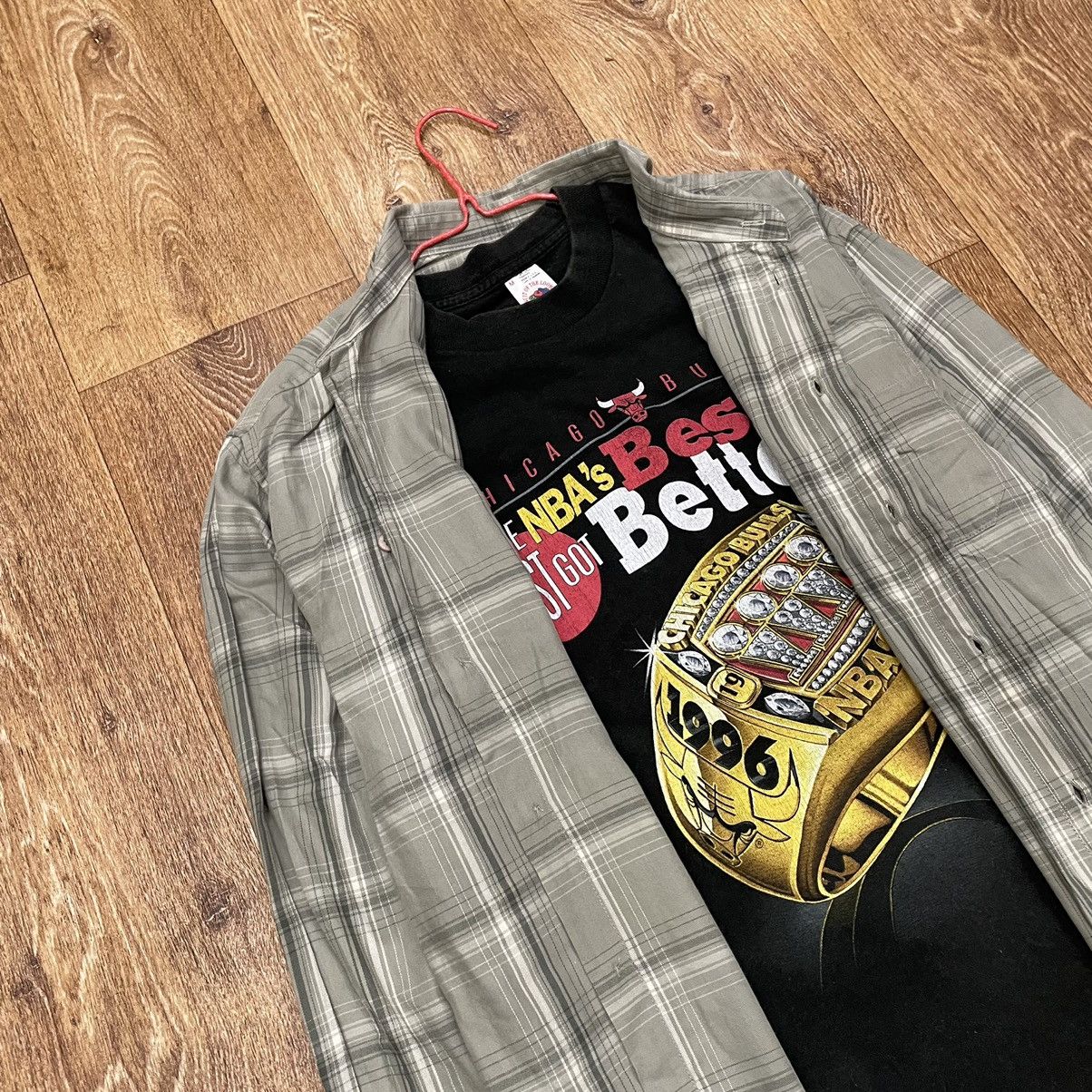 Vintage Vintage 90s Checkered Shirt Oversized Grunge Workwear Logo M Size US M / EU 48-50 / 2 - 5 Thumbnail
