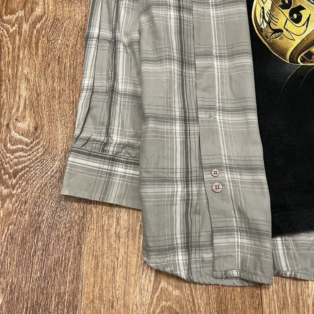 Vintage Vintage 90s Checkered Shirt Oversized Grunge Workwear Logo M Size US M / EU 48-50 / 2 - 2 Thumbnail