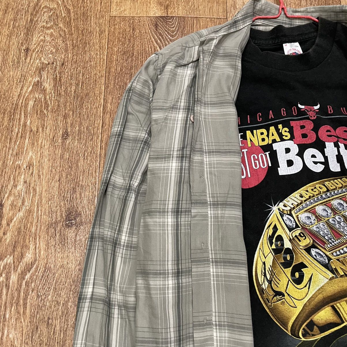 Vintage Vintage 90s Checkered Shirt Oversized Grunge Workwear Logo M Size US M / EU 48-50 / 2 - 4 Thumbnail