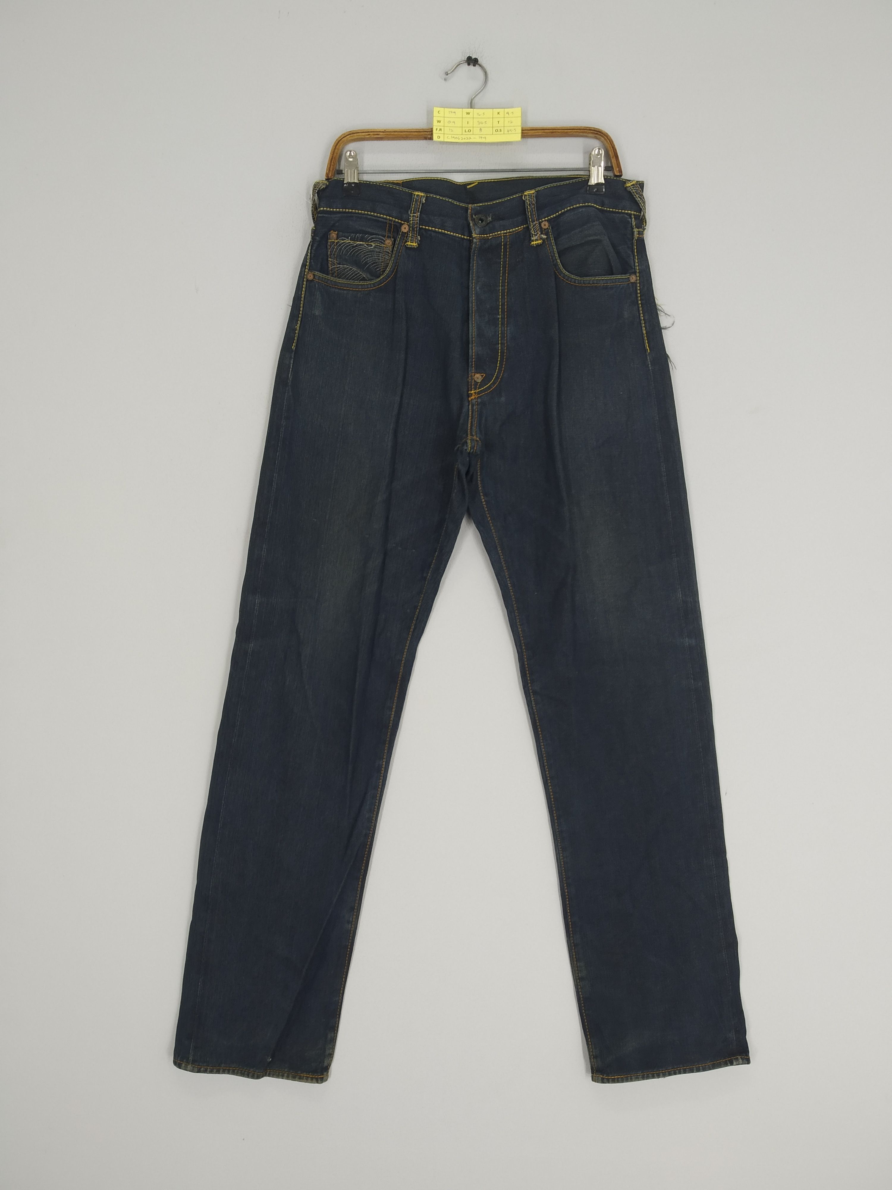 Denime Vintage RMC Denim Jeans Souvenir Selvedge Jeans Size US 33 - 2 Thumbnail