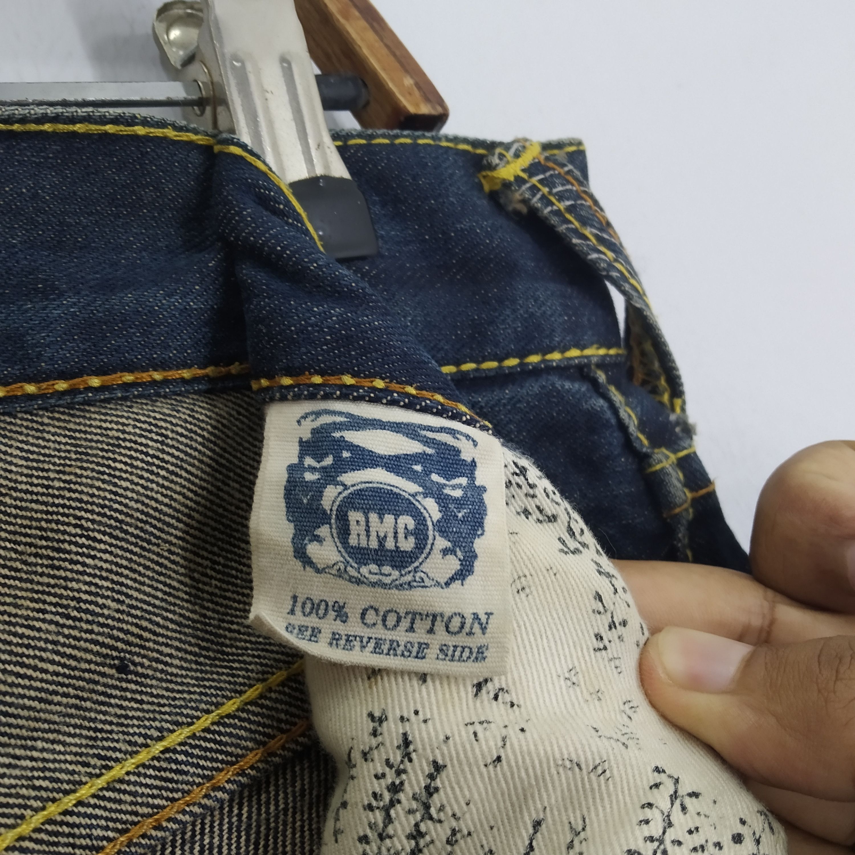Denime Vintage RMC Denim Jeans Souvenir Selvedge Jeans Size US 33 - 13 Thumbnail