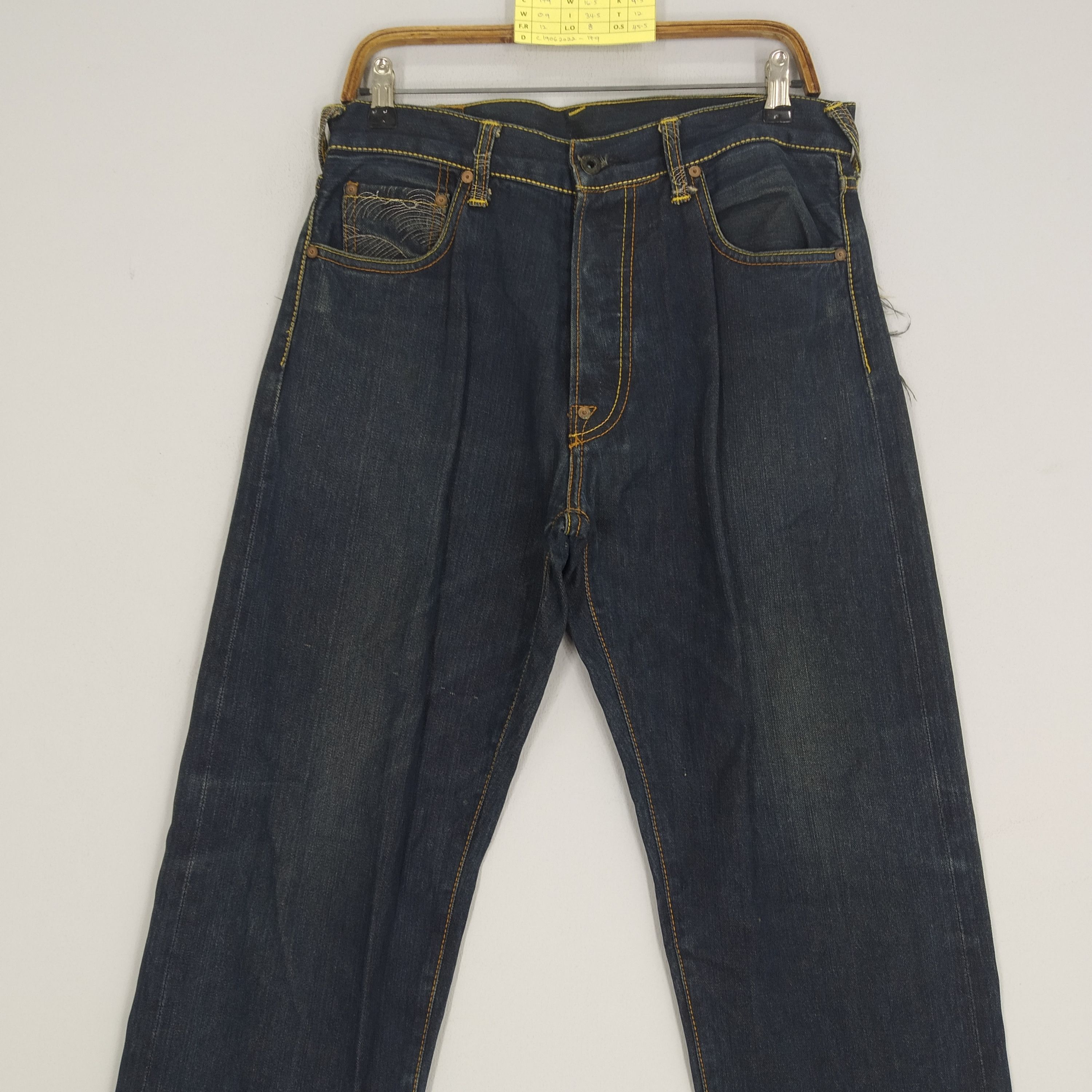 Denime Vintage RMC Denim Jeans Souvenir Selvedge Jeans Size US 33 - 3 Thumbnail
