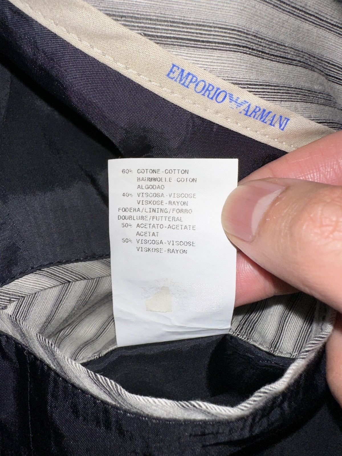 Emporio Armani Light Grey Striped Suit Jacket - Sz IT 48 | Grailed 