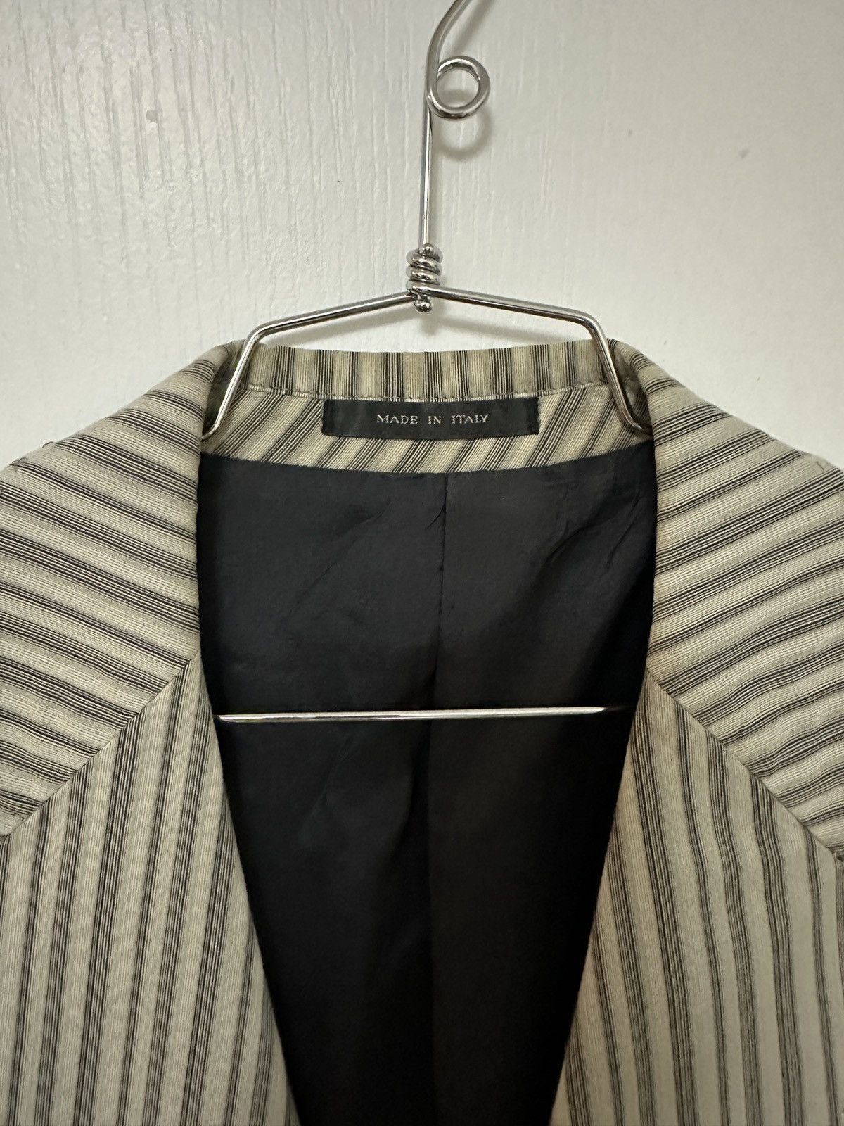 Emporio Armani Light Grey Striped Suit Jacket - Sz IT 48 Size 36R - 2 Thumbnail