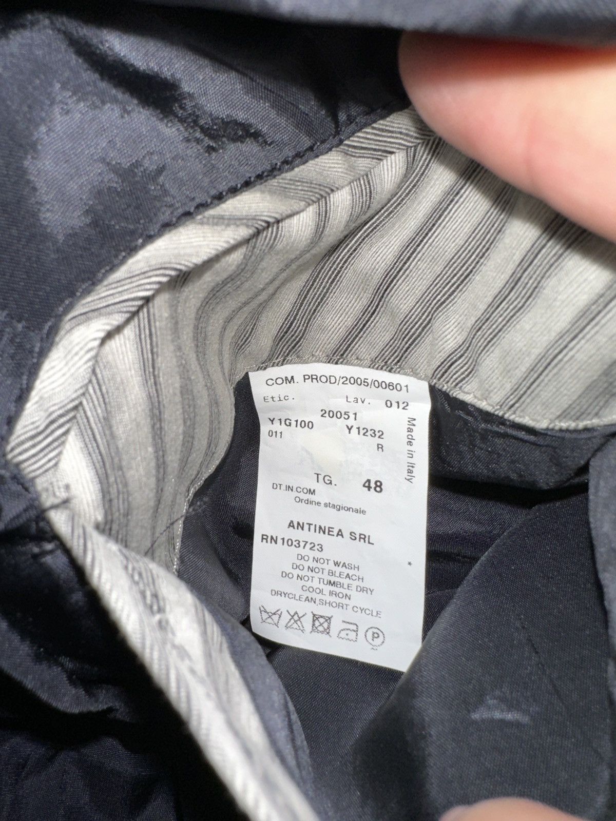 Emporio Armani Light Grey Striped Suit Jacket - Sz IT 48 Size 36R - 9 Thumbnail