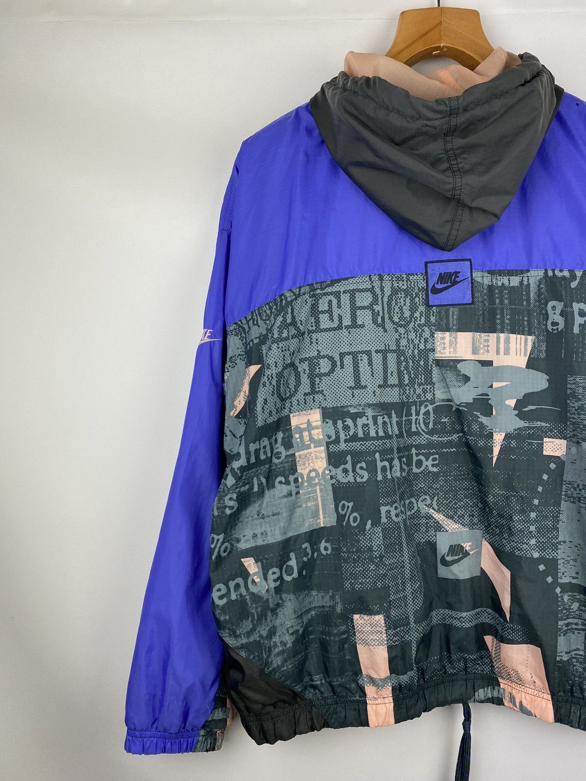 Nike VTG Y2K Nike high performance sports hooded anorak jacket Size US M / EU 48-50 / 2 - 13 Thumbnail