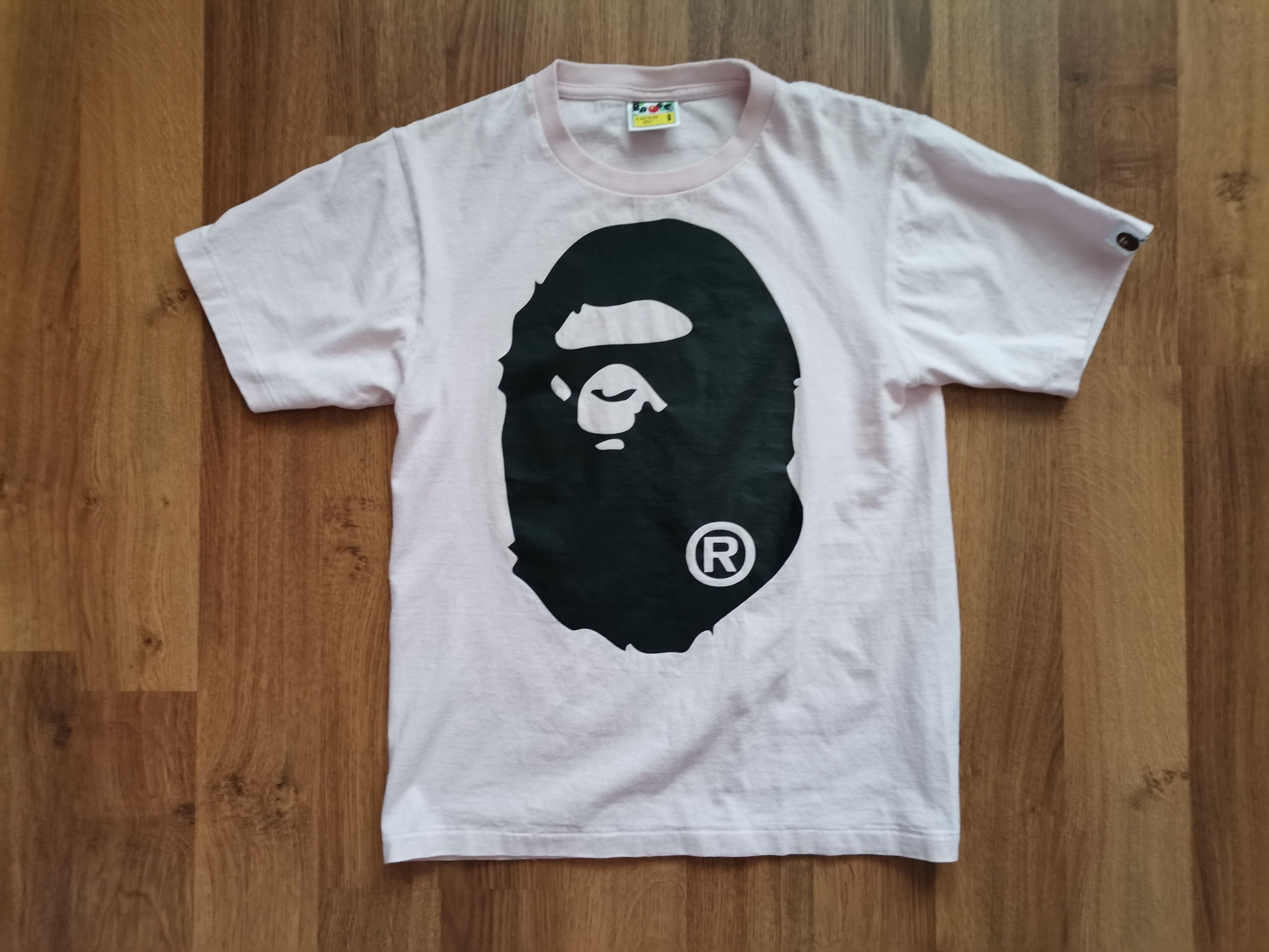 image of Bape Tee in Pink, Men's (Size Small)